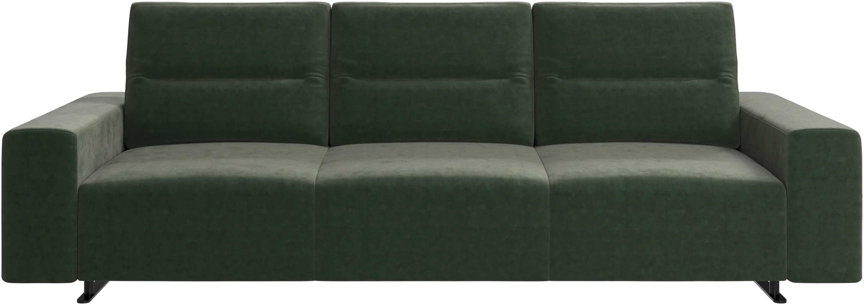 Hampton sofa with adjustable back and storage on the left side
