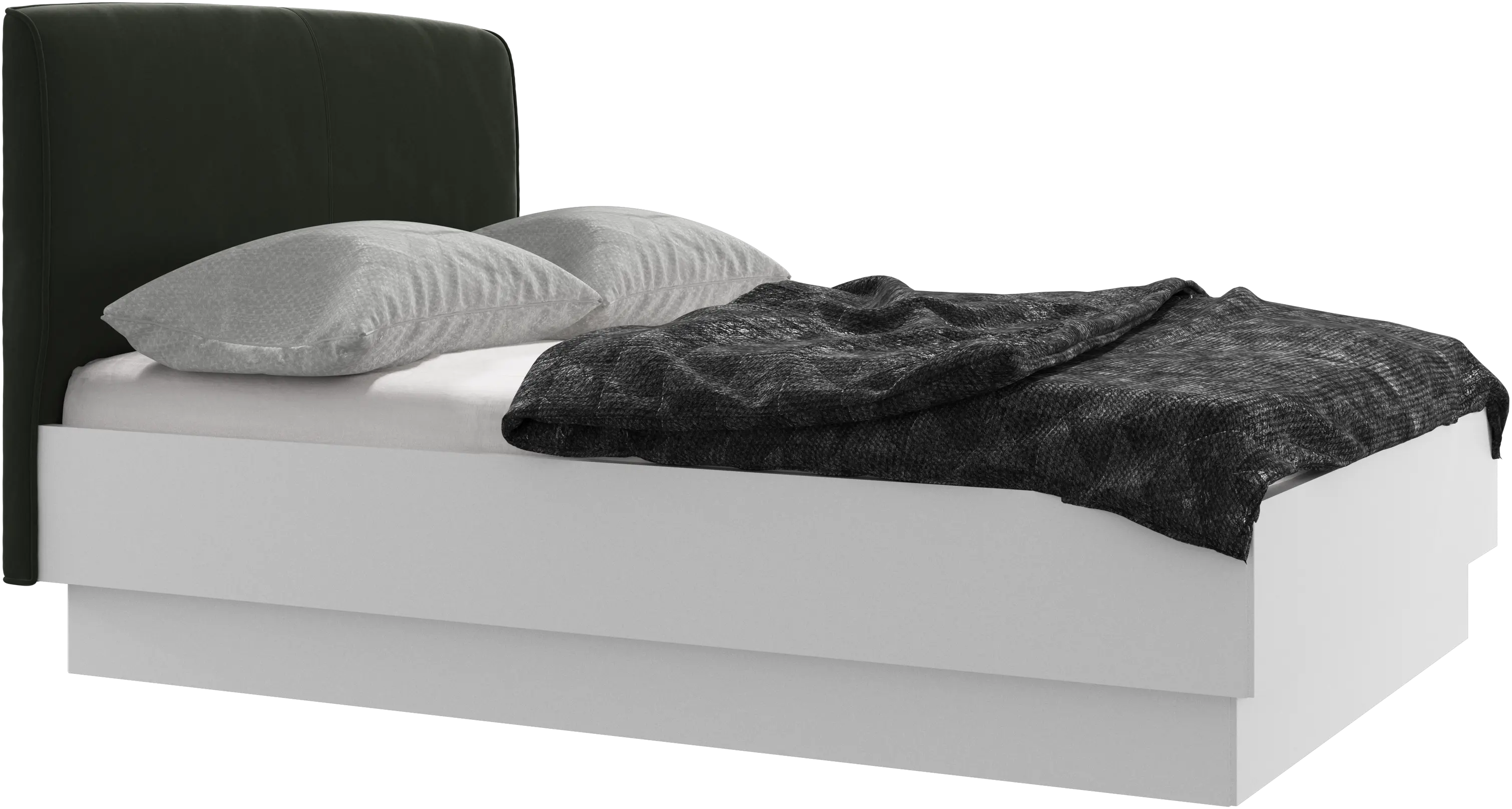 Houston, upholstered bed with storage