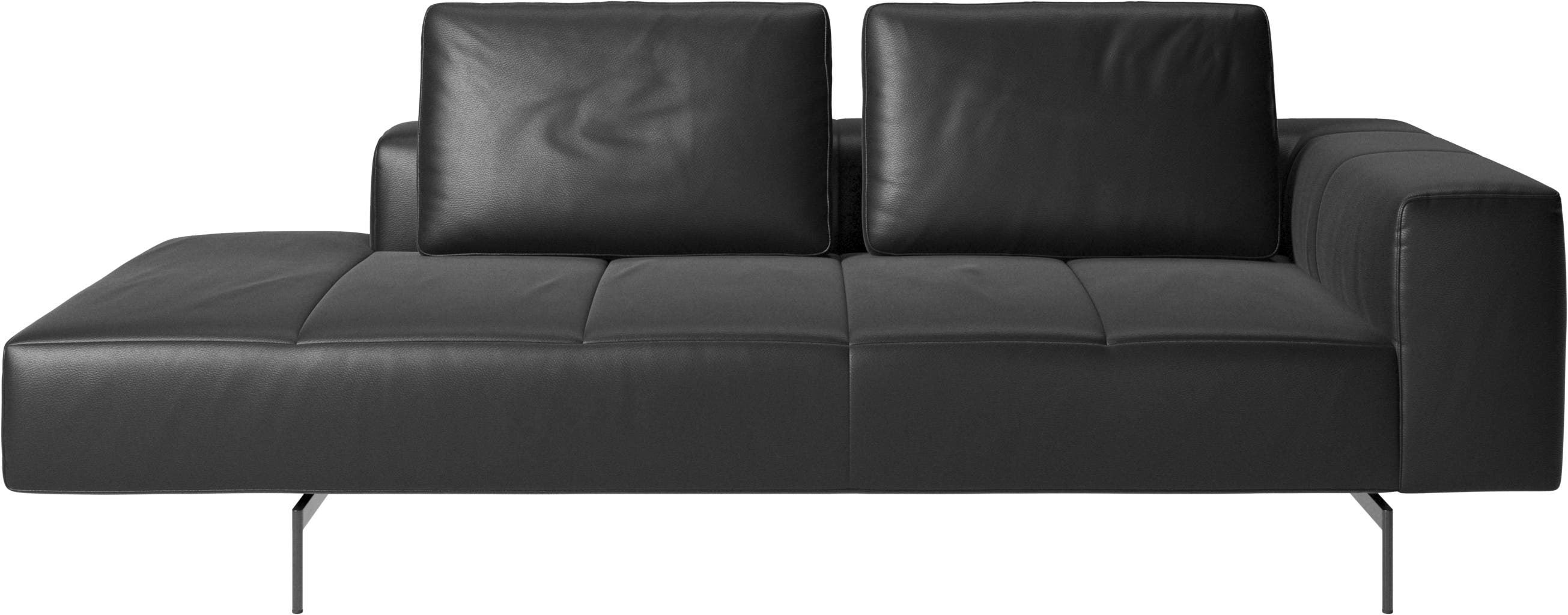 Módulo de descanso para sofá Amsterdam, reposabrazos derecho, lado izquierdo abierto