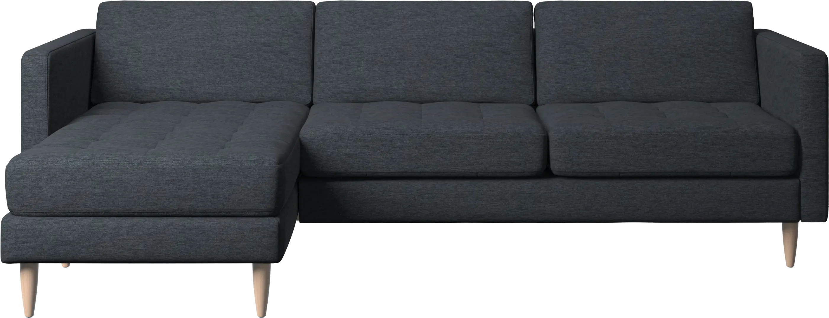 Osaka sofa with resting unit, tufted seat