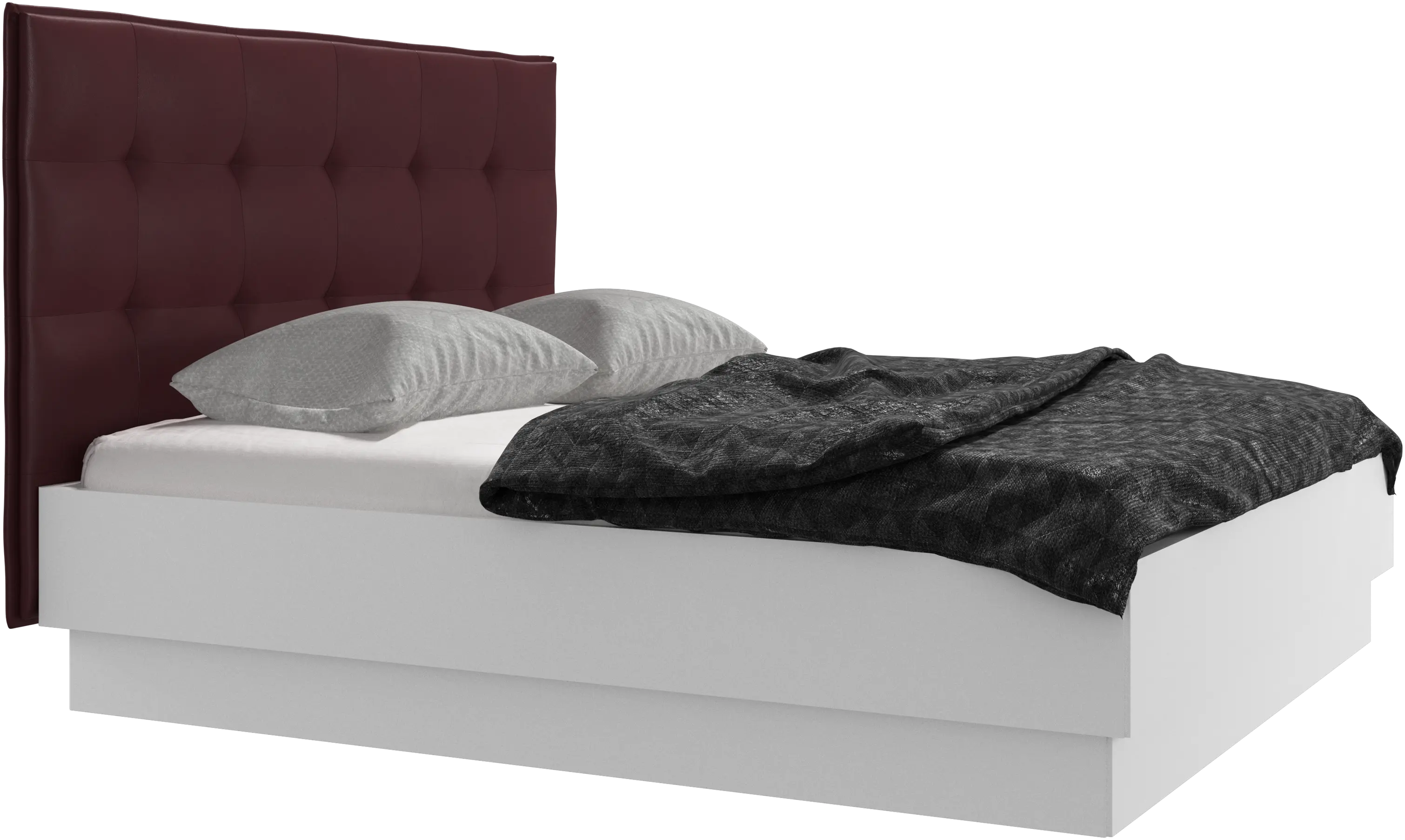 Lugano storage bed with lift-up frame and slats, excl. mattress