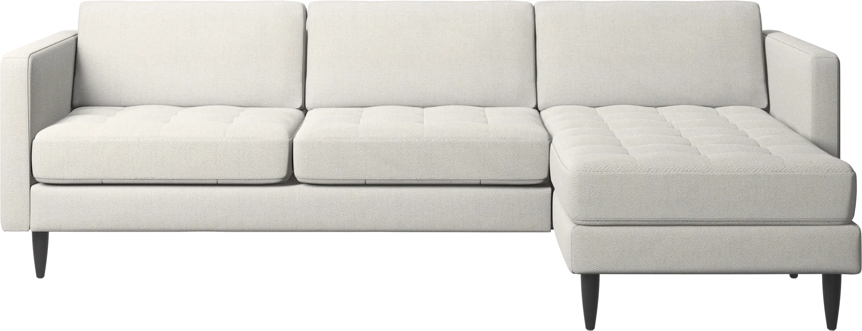 Osaka sofa with resting unit, tufted seat