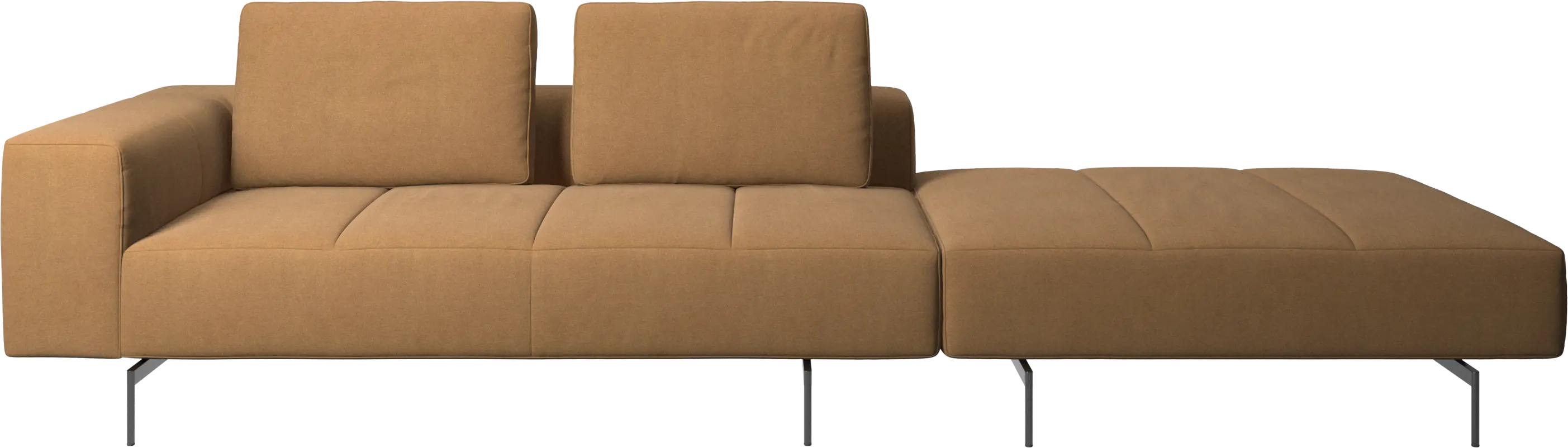 Amsterdam sofa with footstool on right side