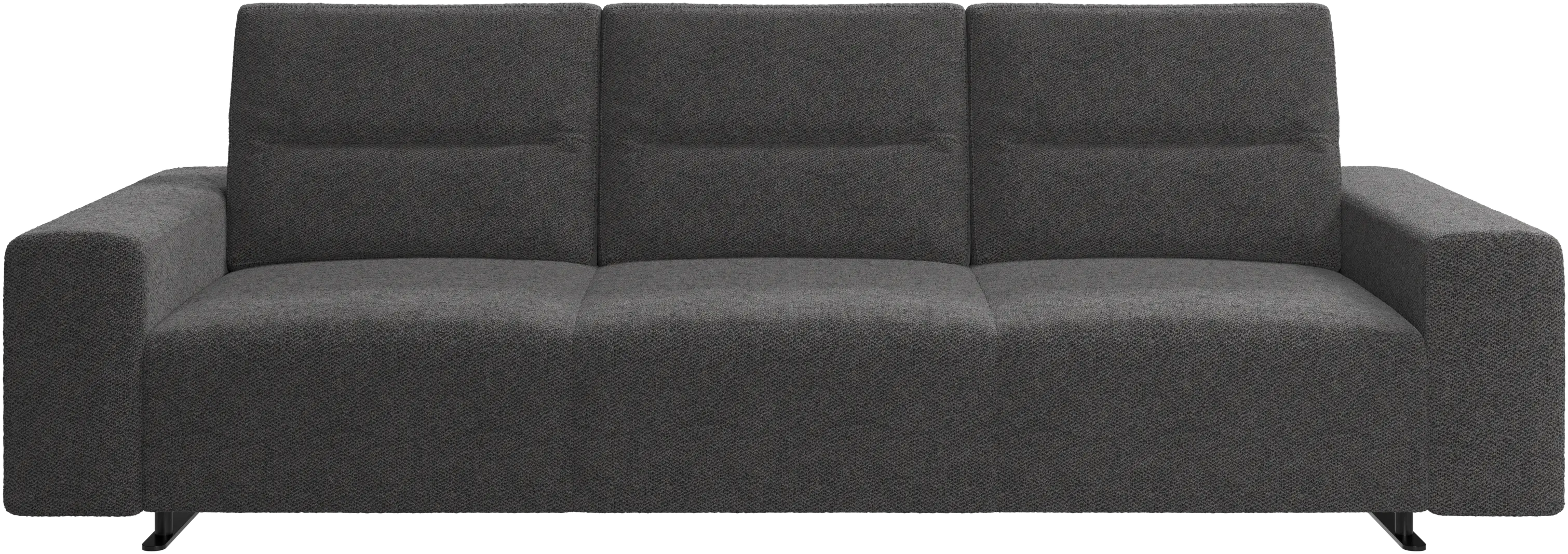 Hampton sofa with adjustable back and storage on the left side
