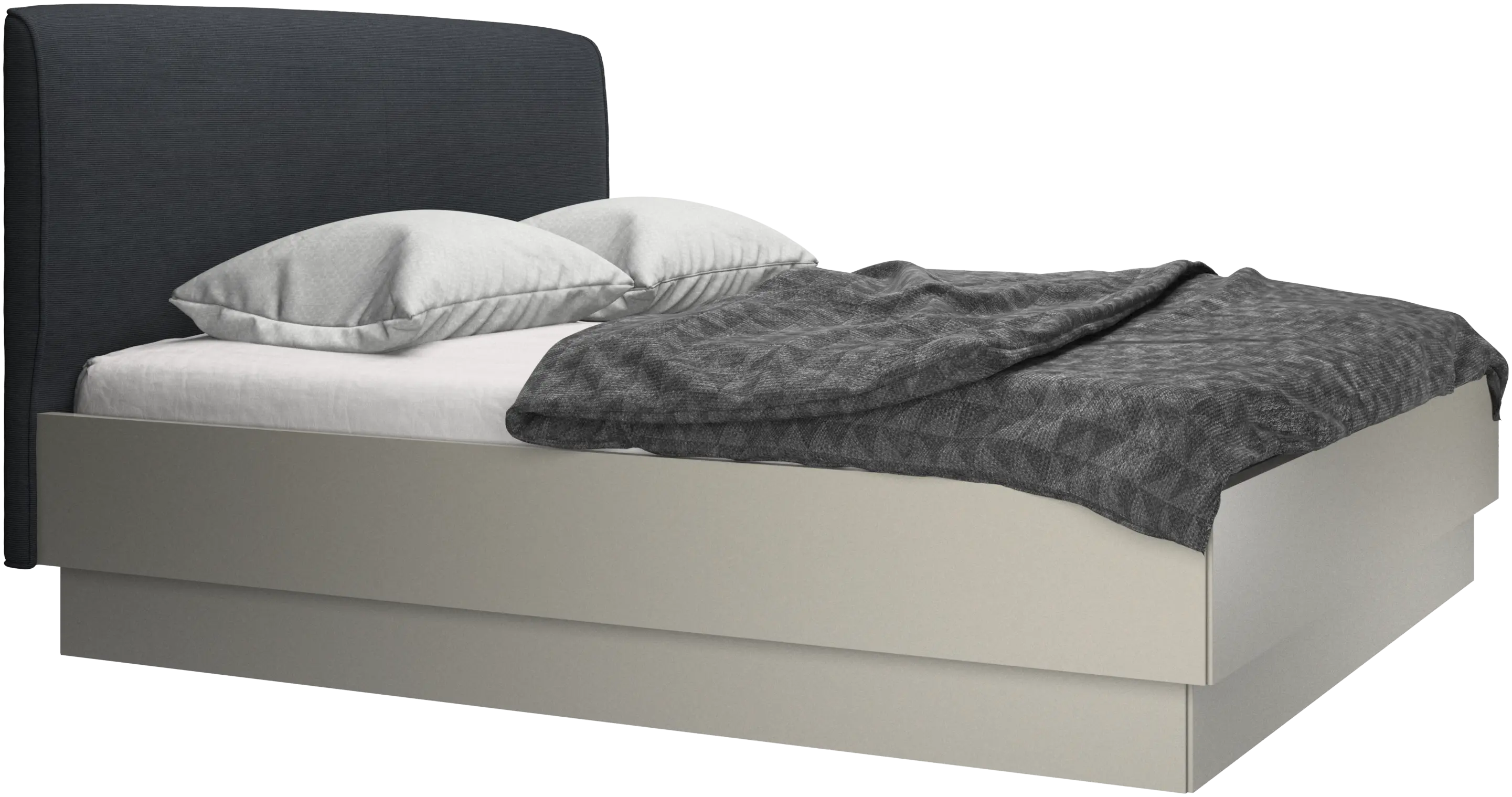 Houston, upholstered bed with storage