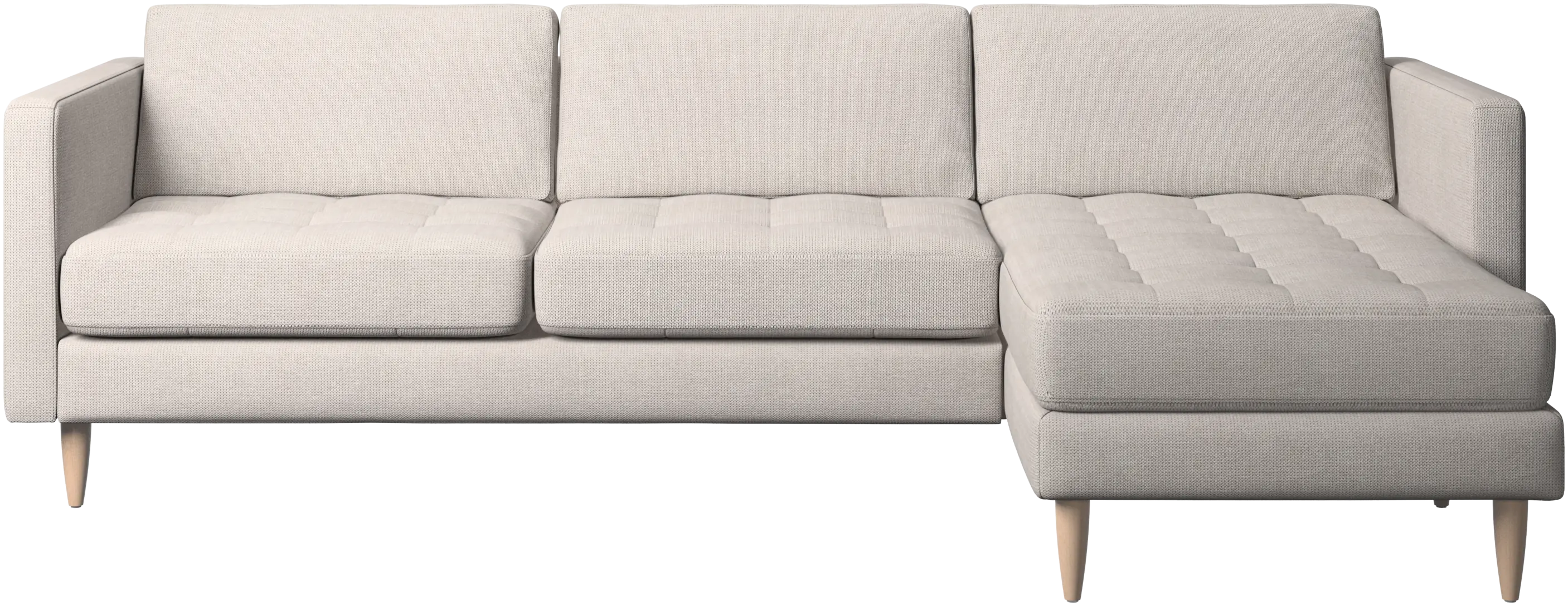 Osaka sofa with resting unit, tufted seat