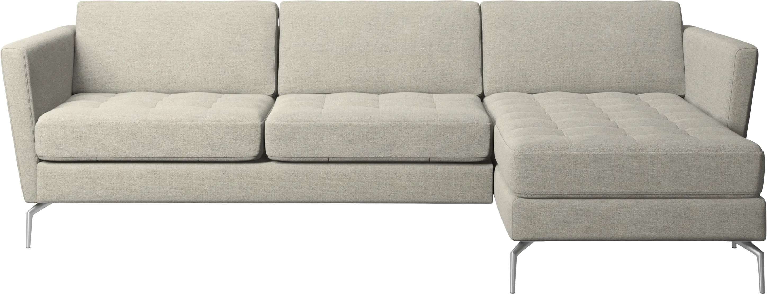 Osaka sofa with resting unit, tufted seat