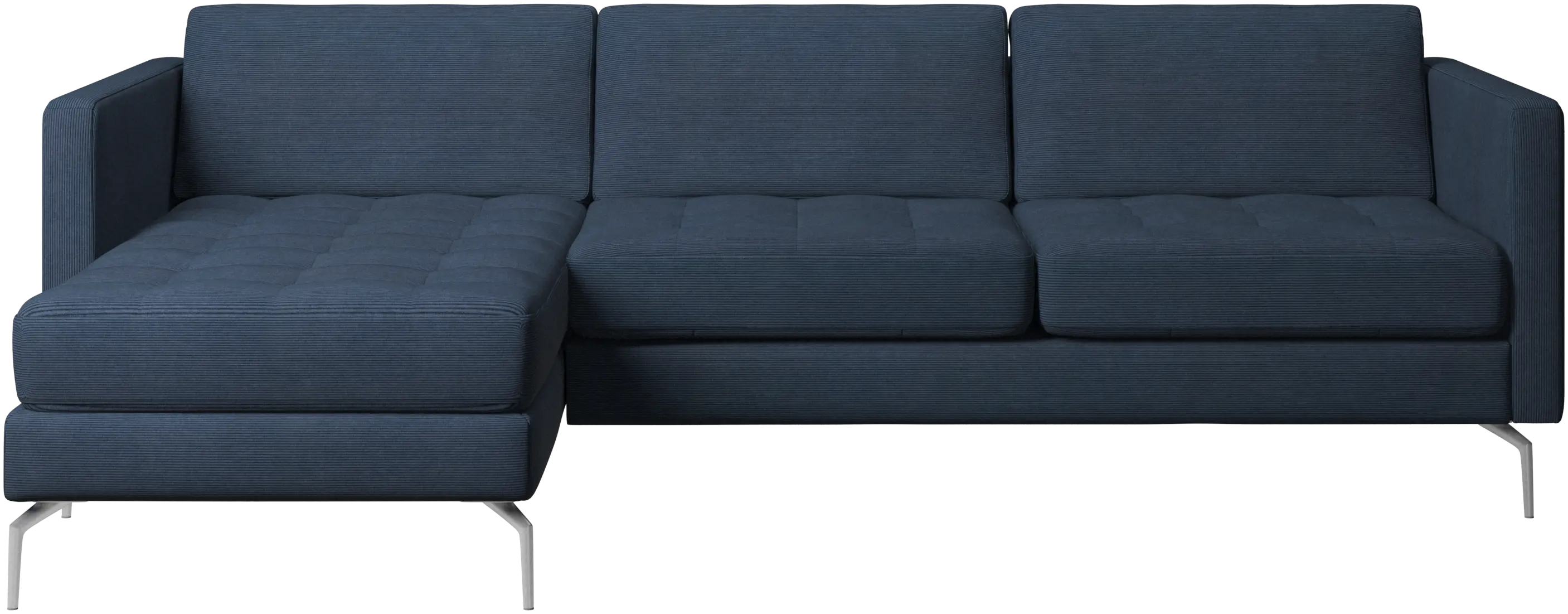 Osaka sofa with resting unit, tufted seat