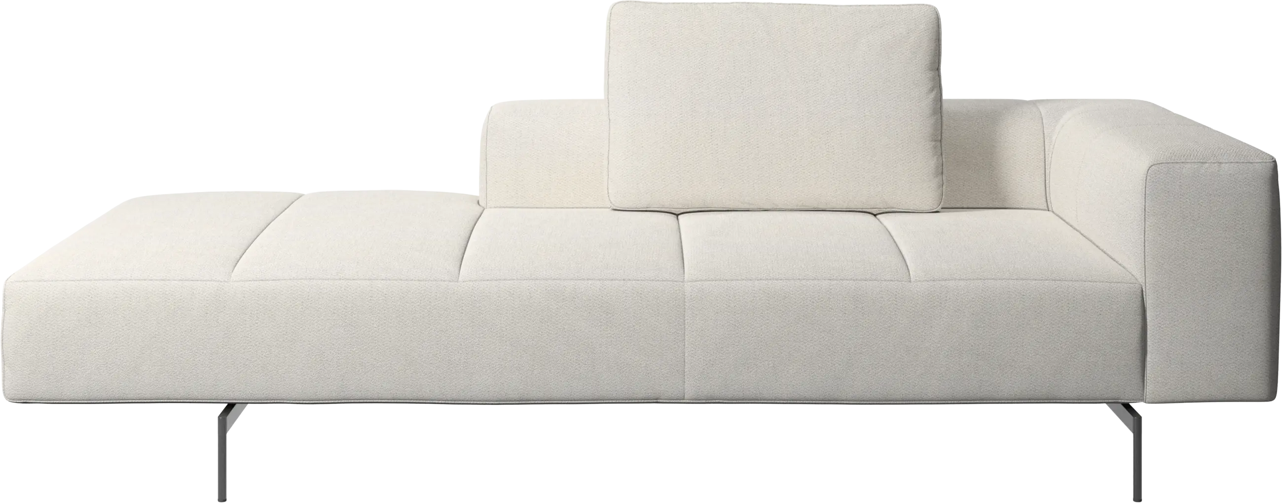 Amsterdam Iounging module for sofa, armrest right, open end left