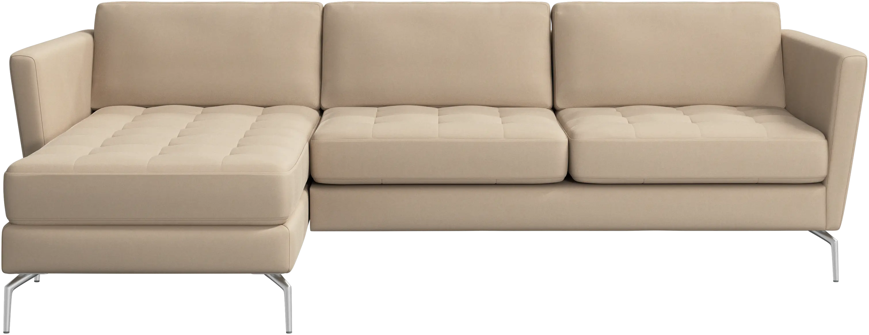 Osaka sofa with resting unit, tufted seat