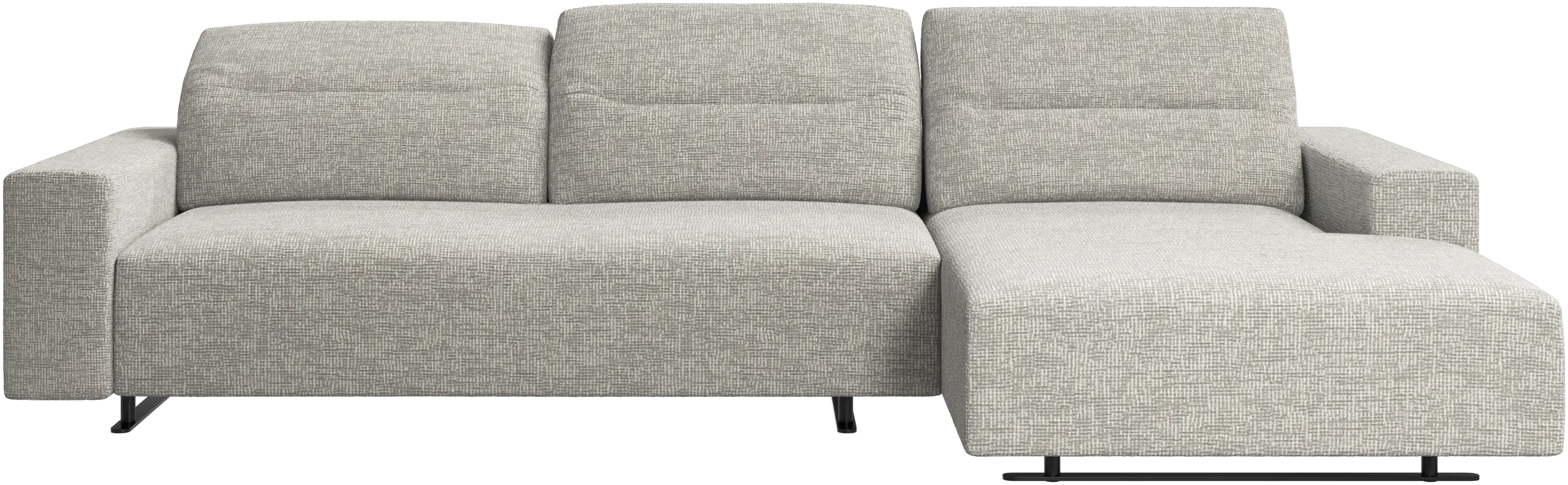 Hampton sofa with adjustable back and resting unit left side