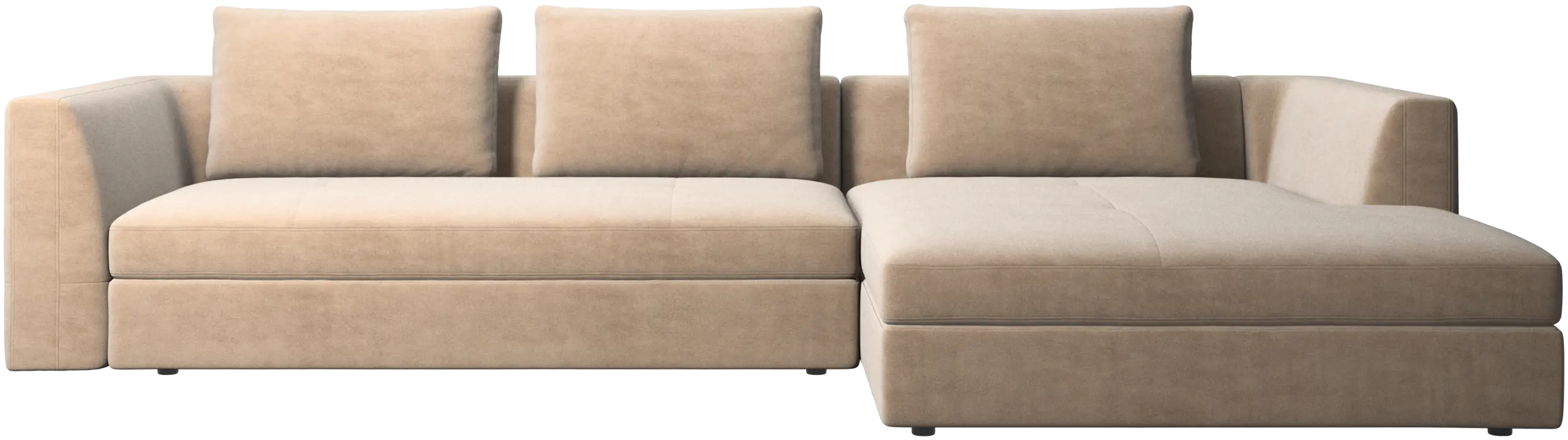 Bergamo sofa with resting unit