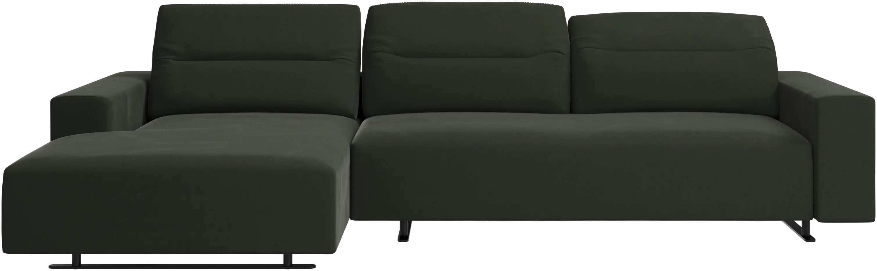 Hampton sofa with adjustable back and resting unit left side