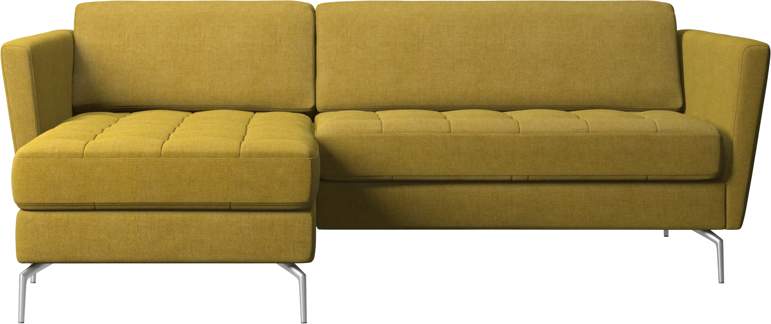 Osaka sofa with resting unit, tufted seat