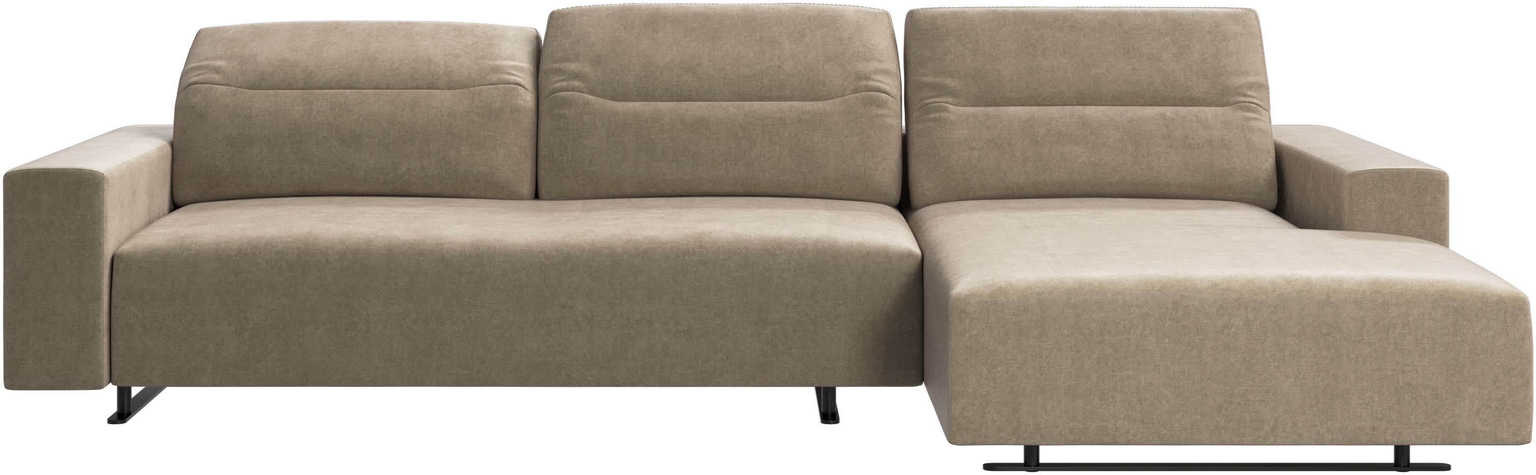 Hampton Sofa mit verstellbarem Rückenpolster und Ruhemodul rechts