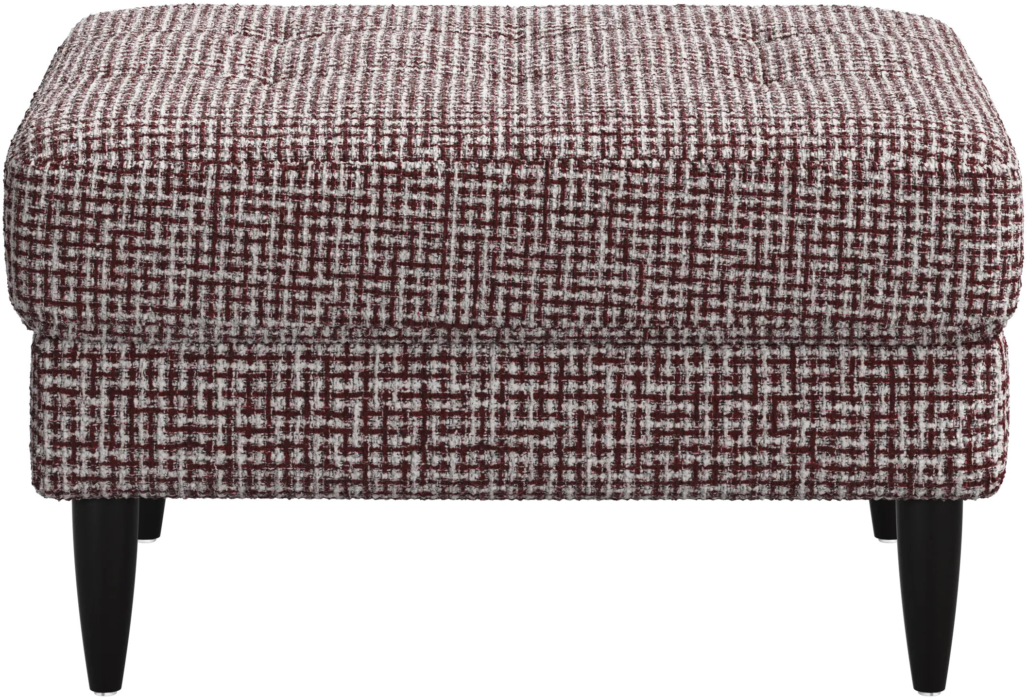 Osaka footstool, tufted seat