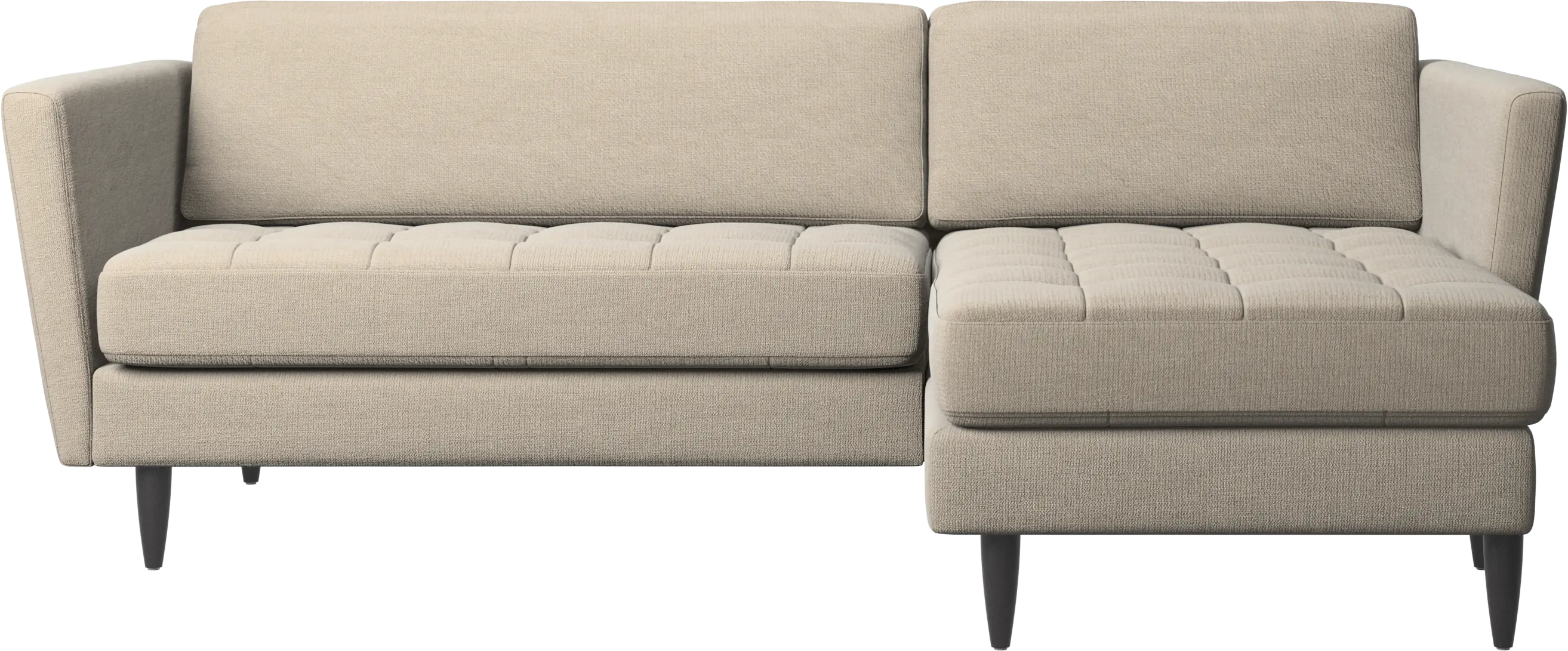 Osaka sofa with resting unit, tufted seat