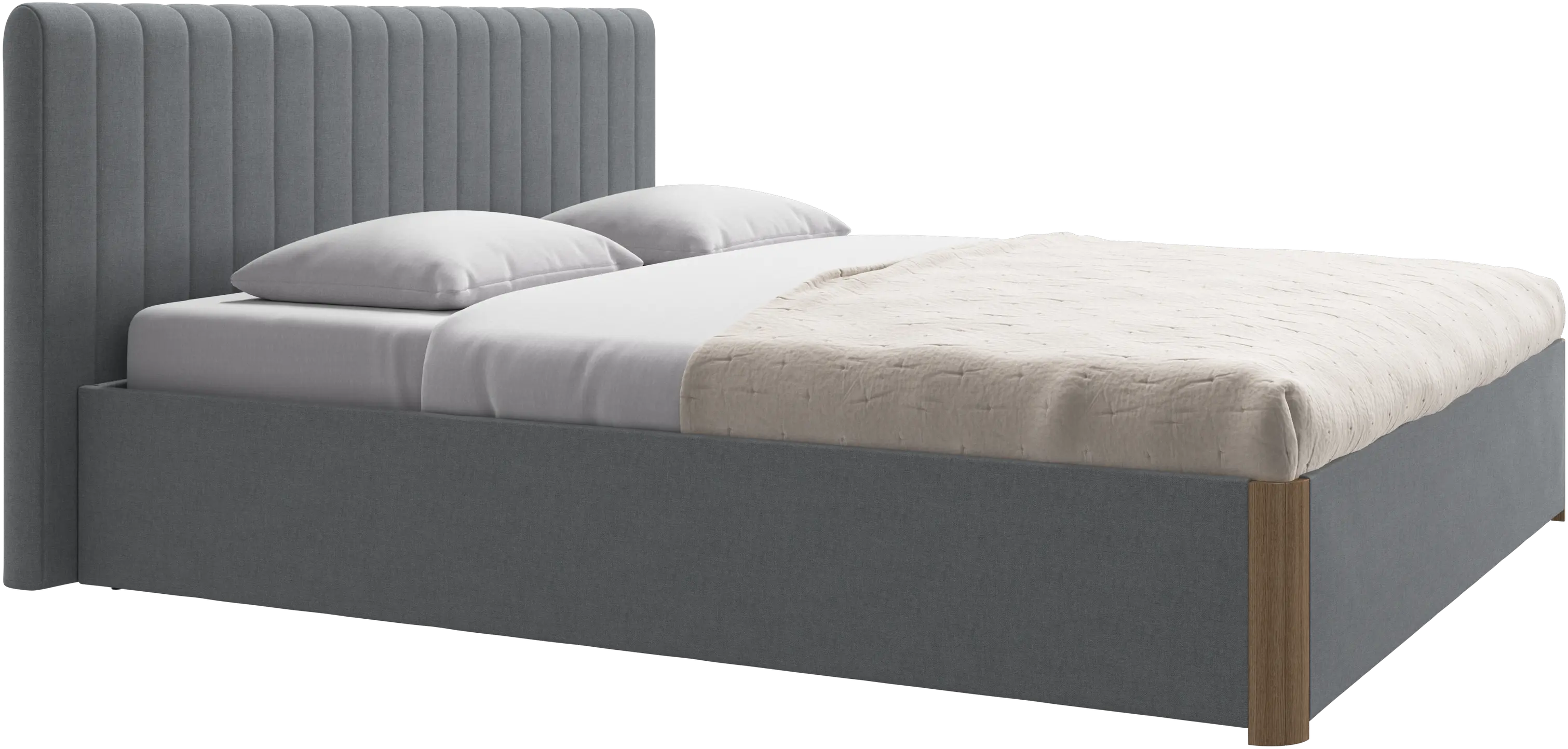 Element bed, bed-mounted headboard, with slats, excl. mattress
