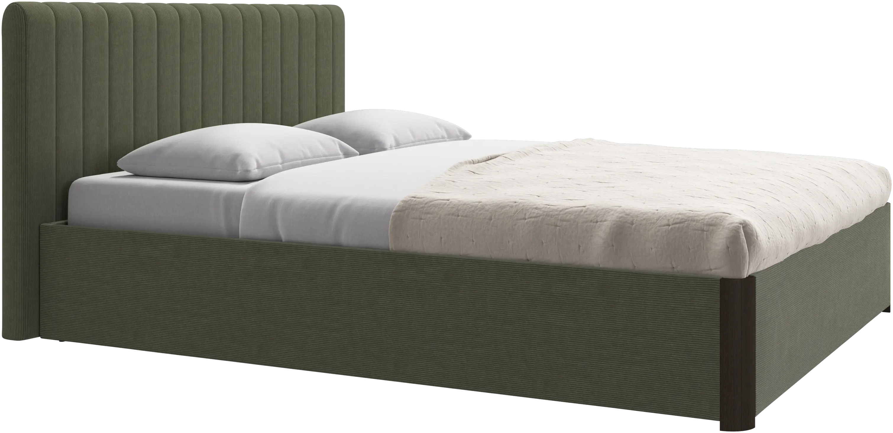 Element bed, bed-mounted headboard, with slats, excl. mattress