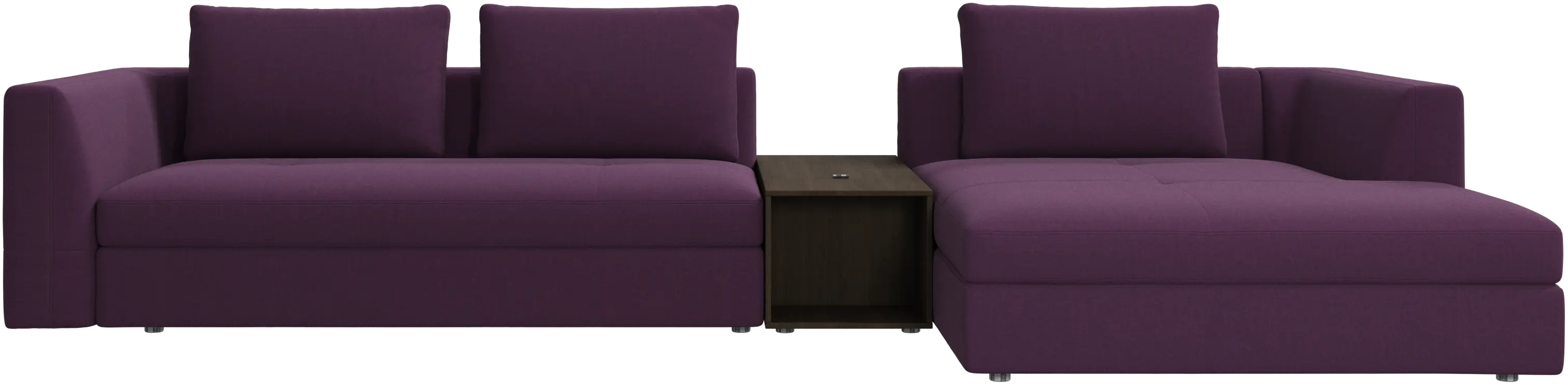 Bergamo chaise longue sofa with storage