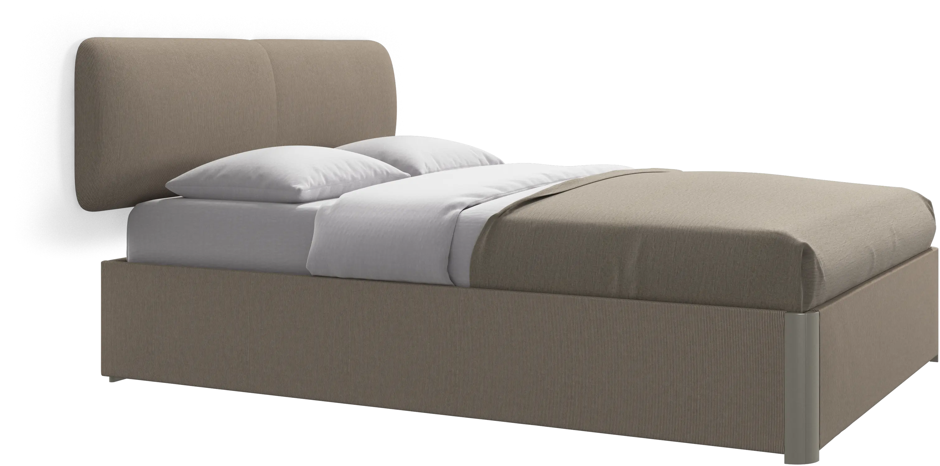 Element bed, wall-mounted headboard, with slats, excl. mattress