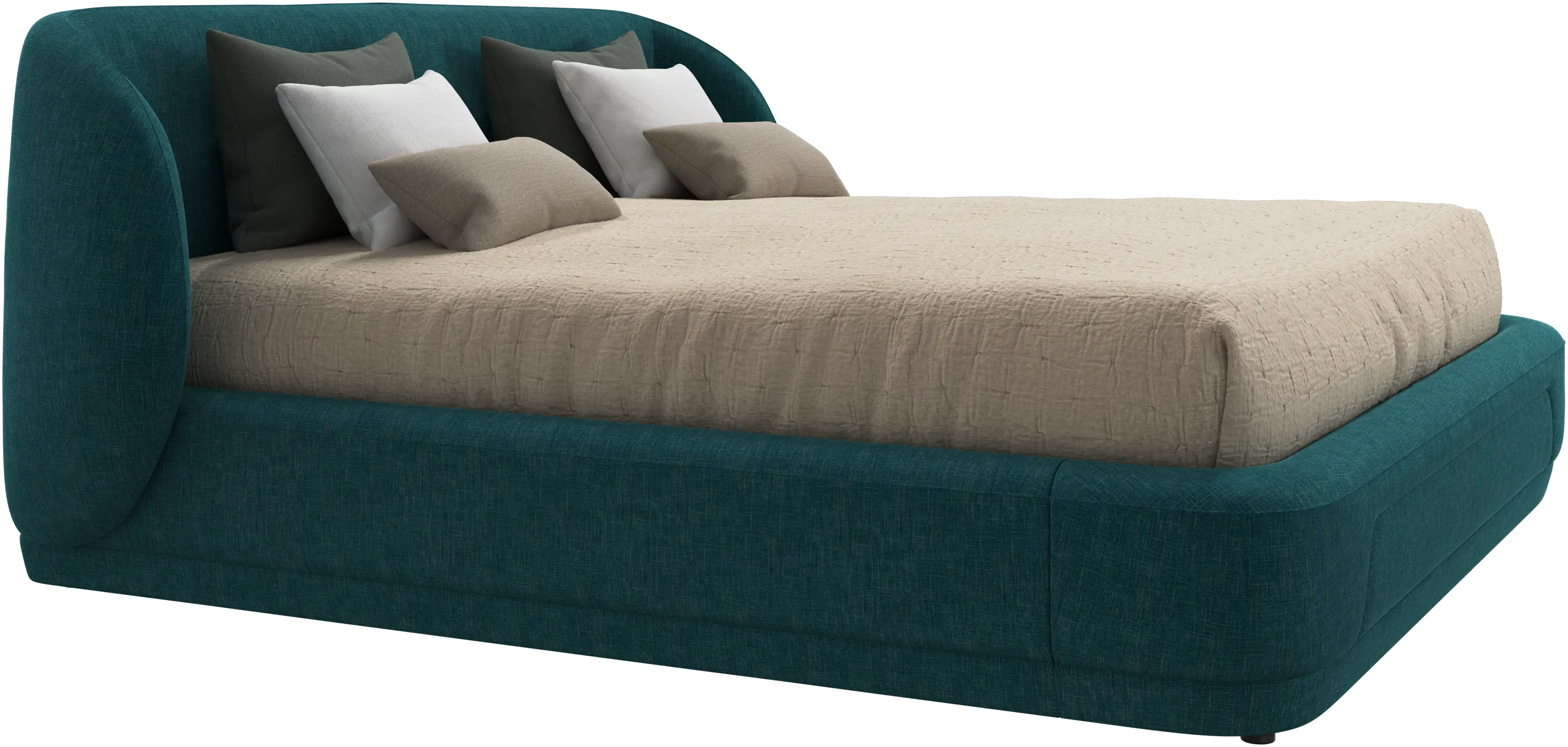 Bolzano bed with slats  - W193xL203cm
