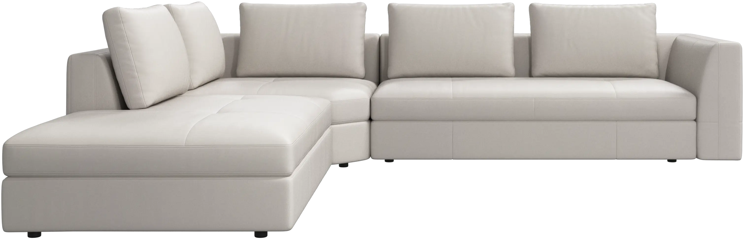 Bergamo corner sofa with lounging unit