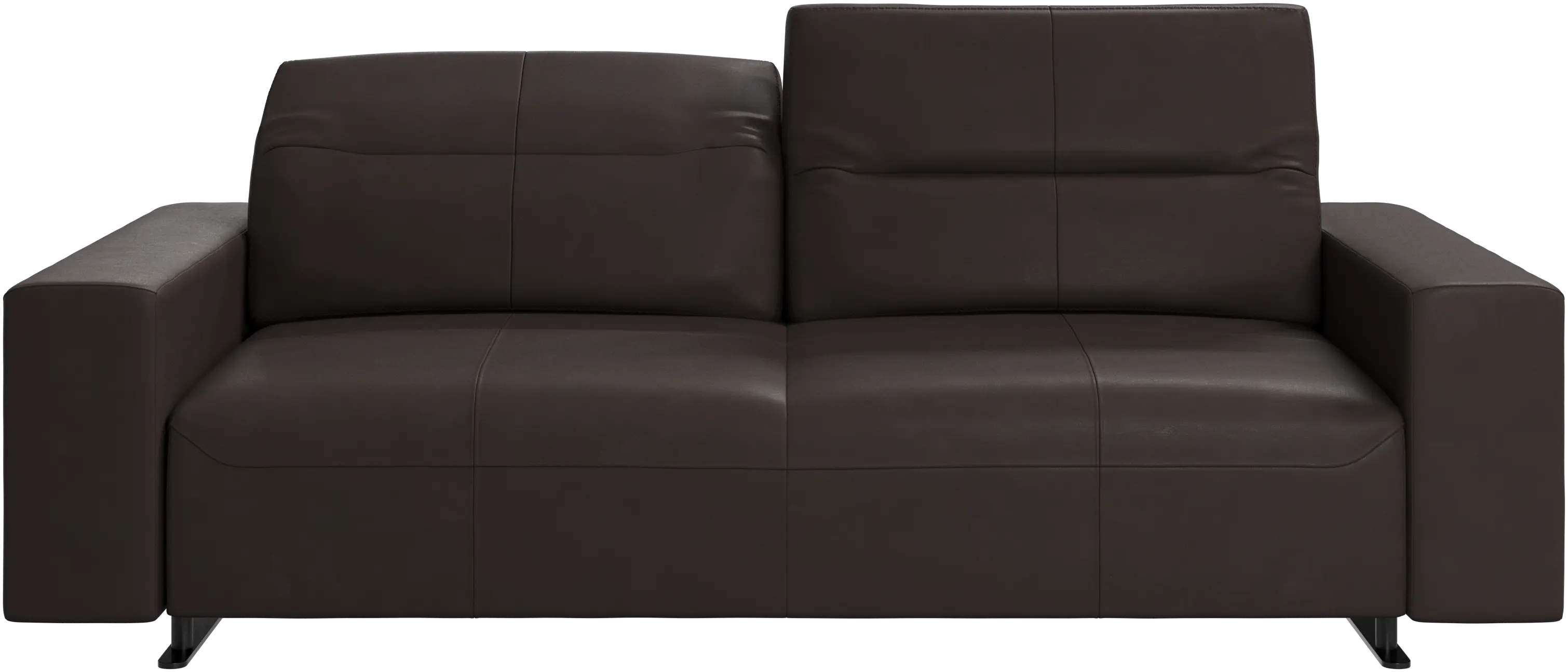 Hampton sofa with adjustable back and storage on the right side