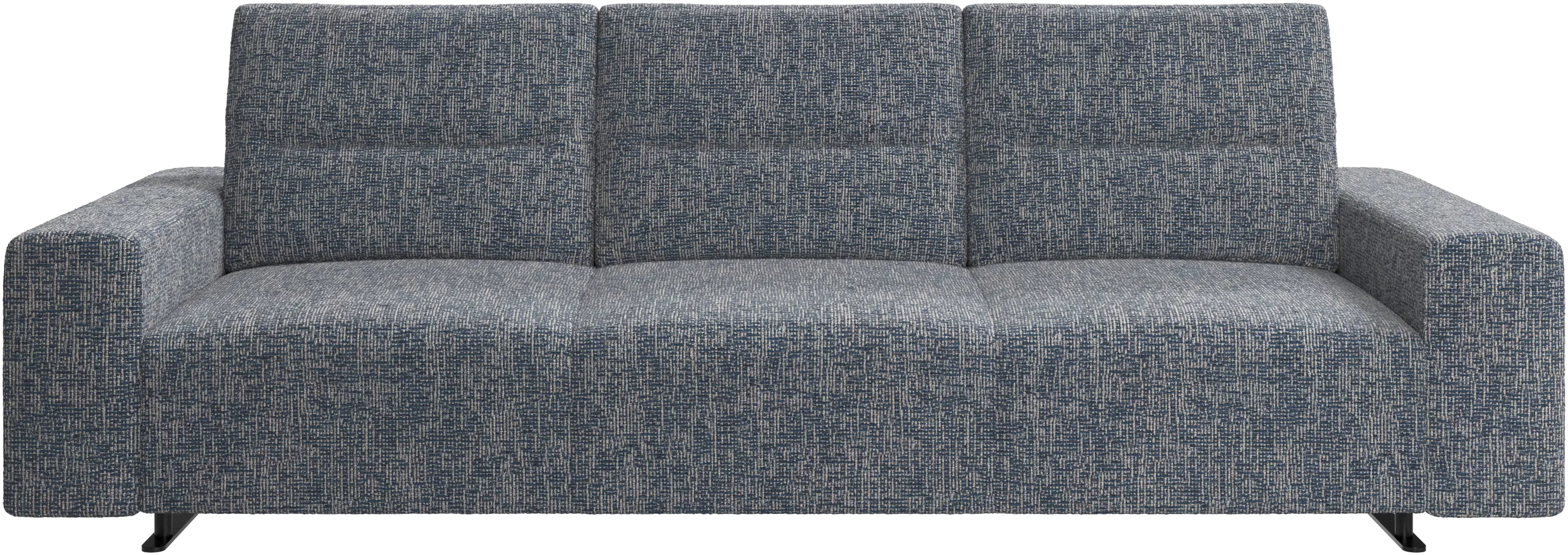 Hampton sofa with adjustable back and storage on the right side