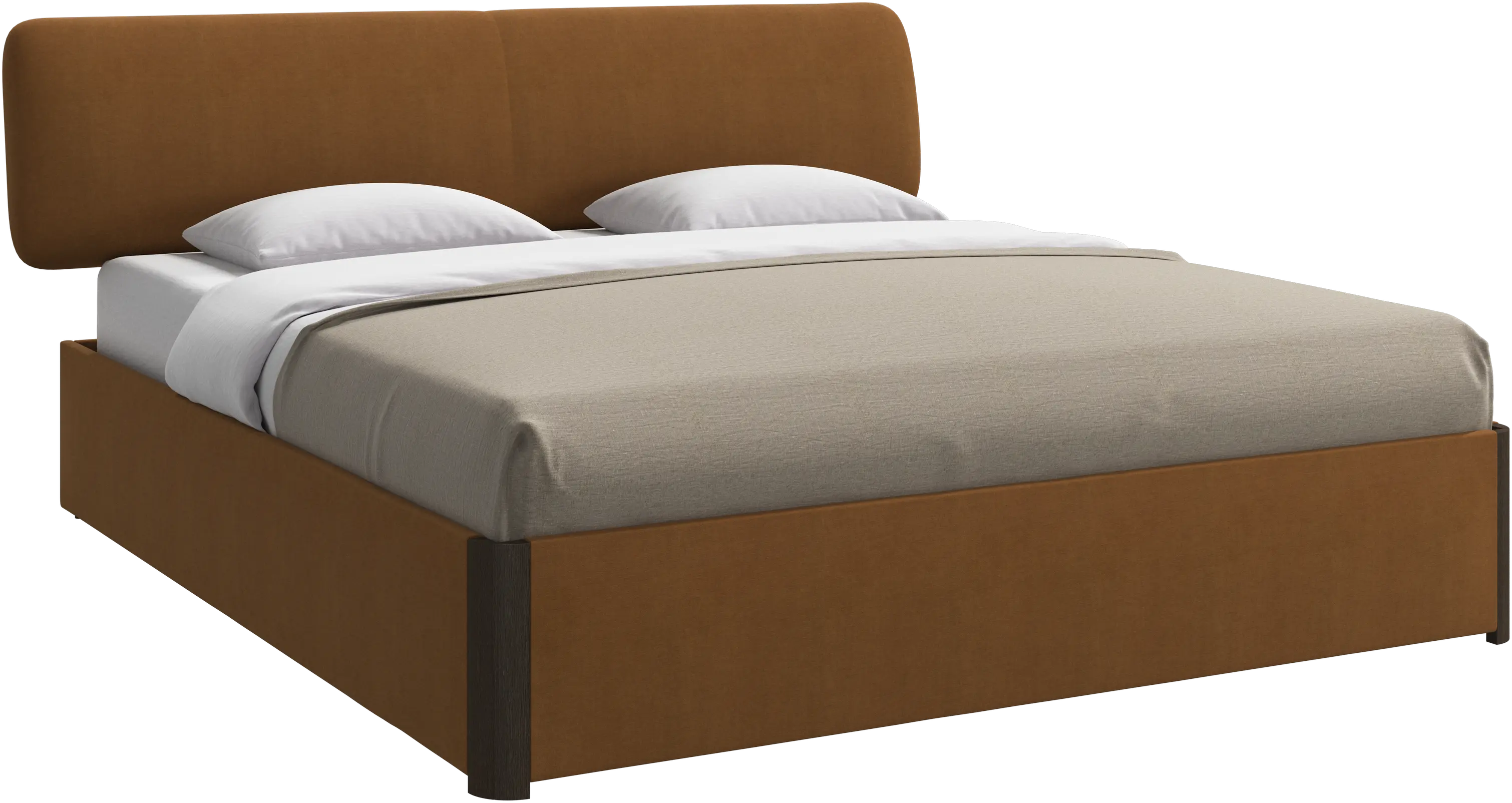 Element bed, bed-mounted headboard, with slats, excl. mattress