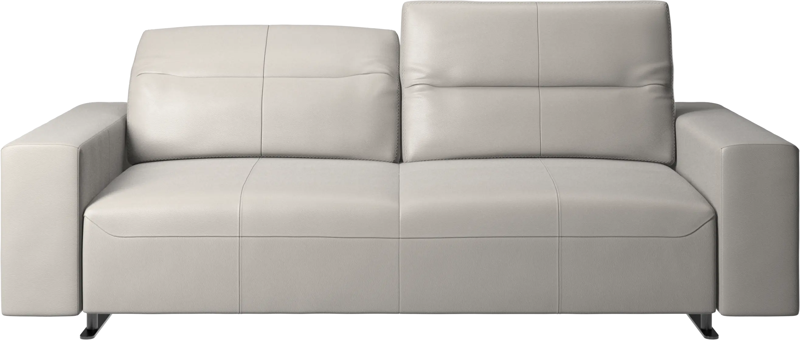 Hampton sofa with adjustable back and storage on the left side