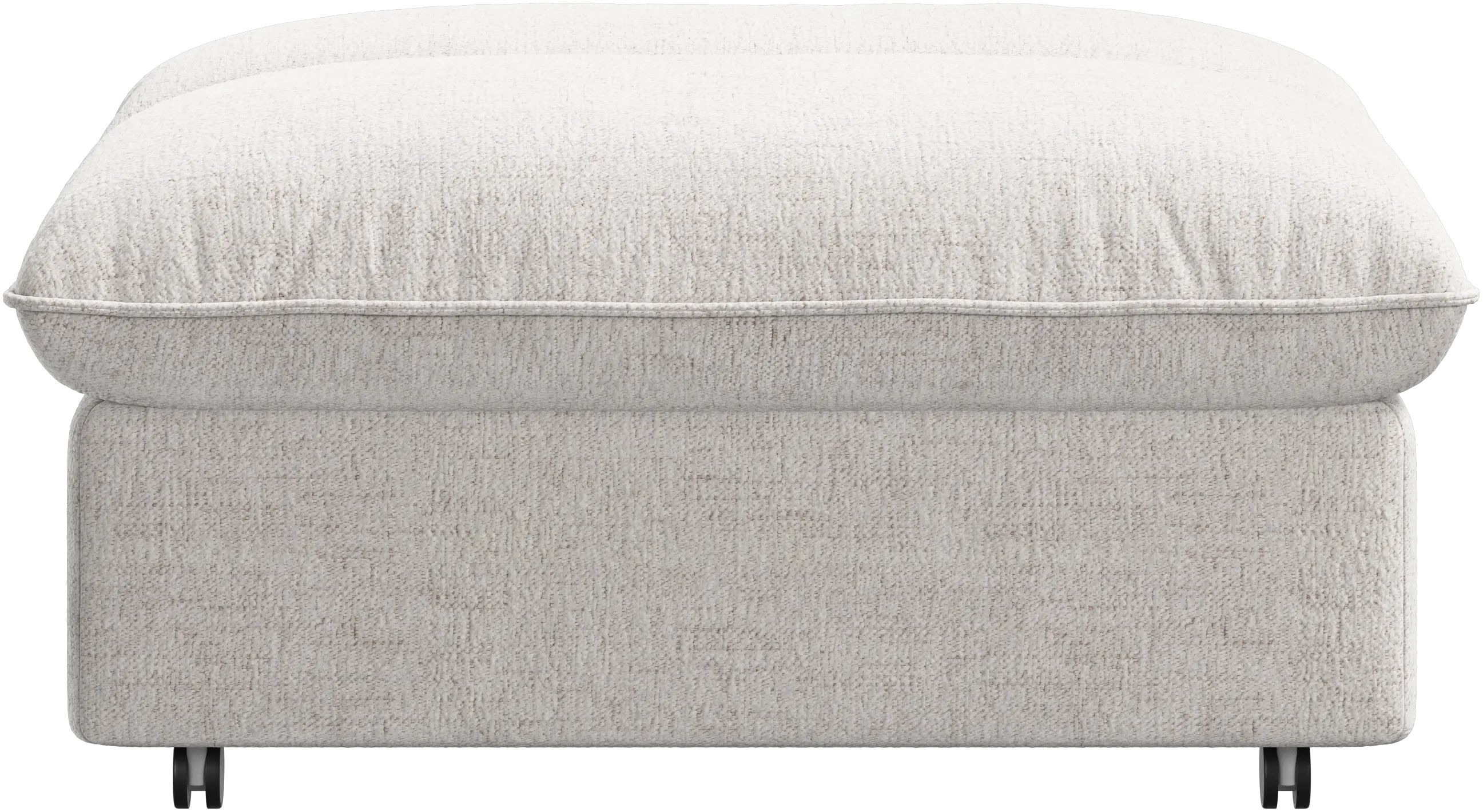 Southampton pouffe on wheels with storage