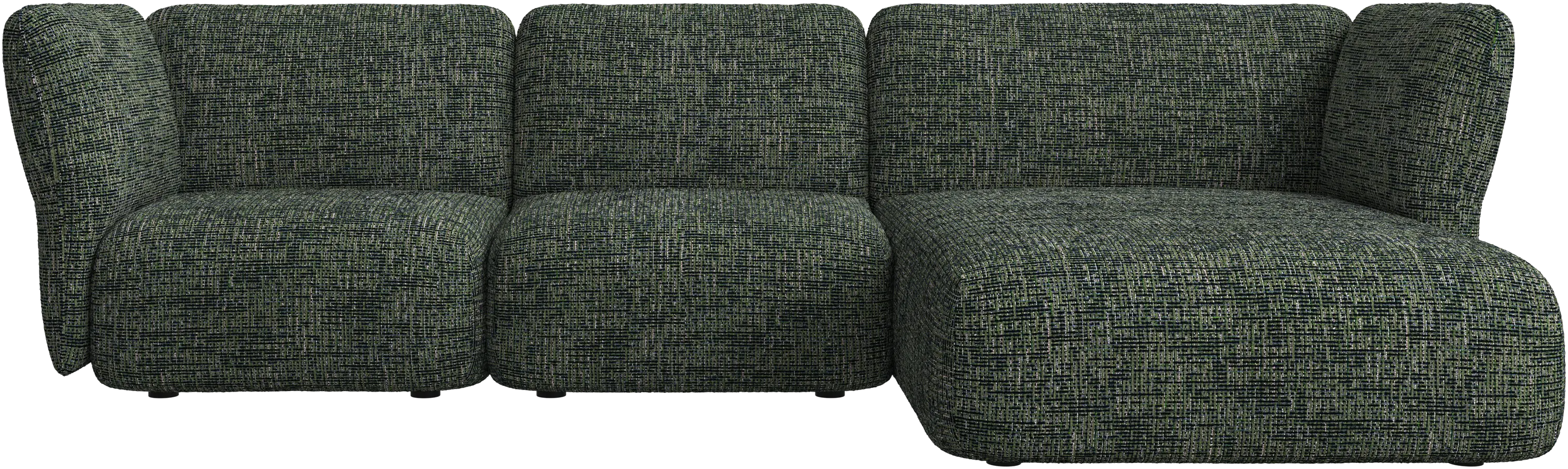 Paraggi 2-seater with chaise longue right