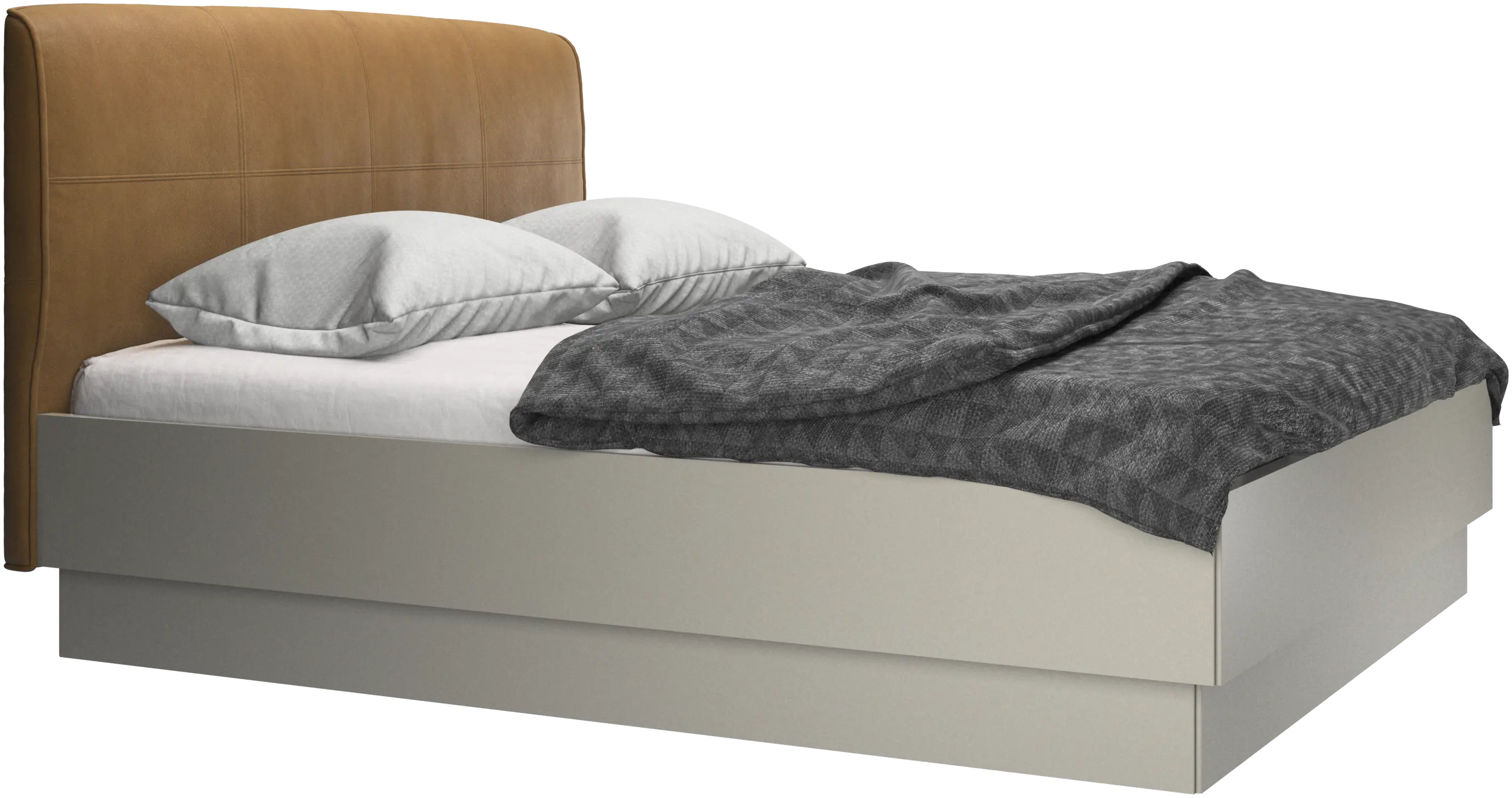 Houston, upholstered bed with storage