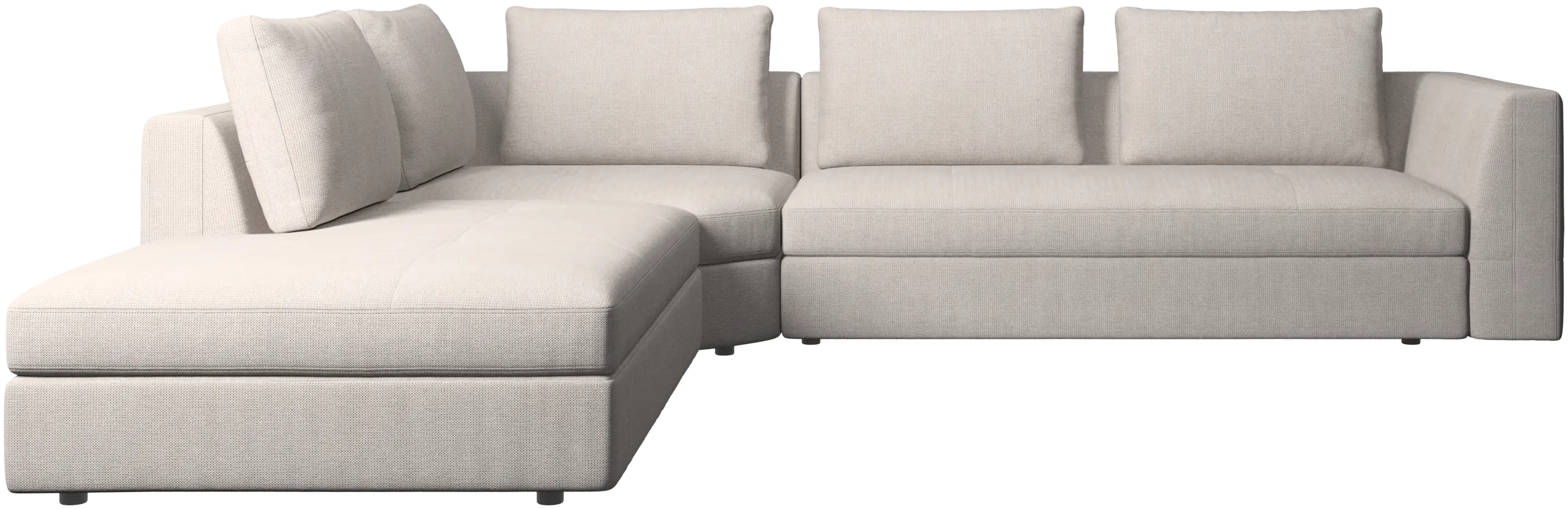 Bergamo corner sofa with lounging unit