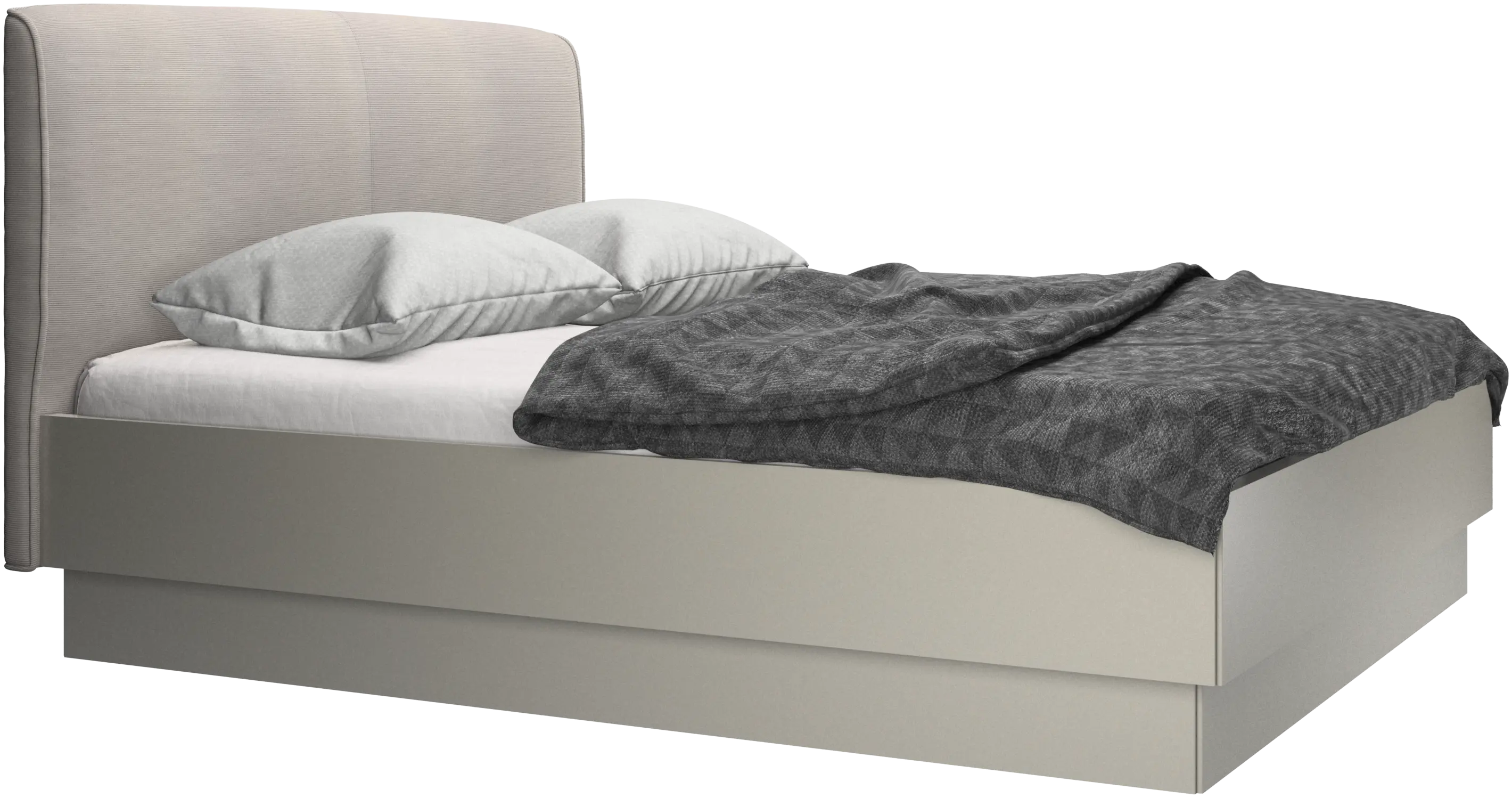 Houston, upholstered bed with storage