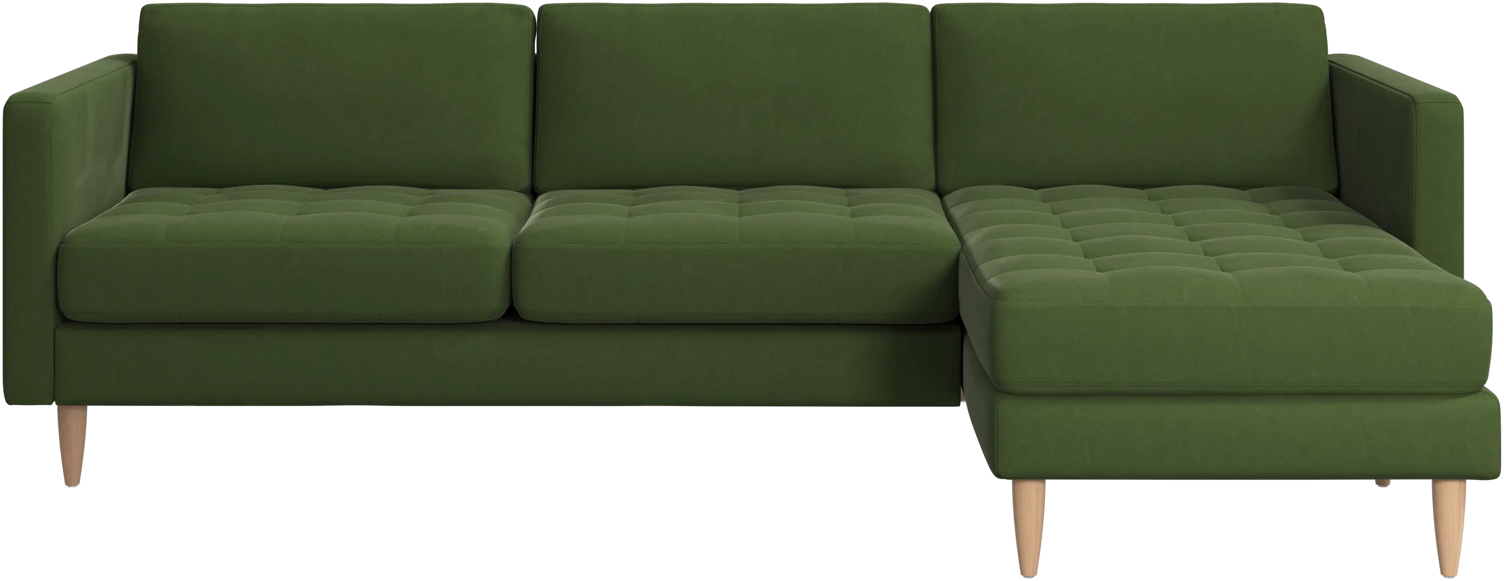 Osaka sofa with resting unit, tufted seat