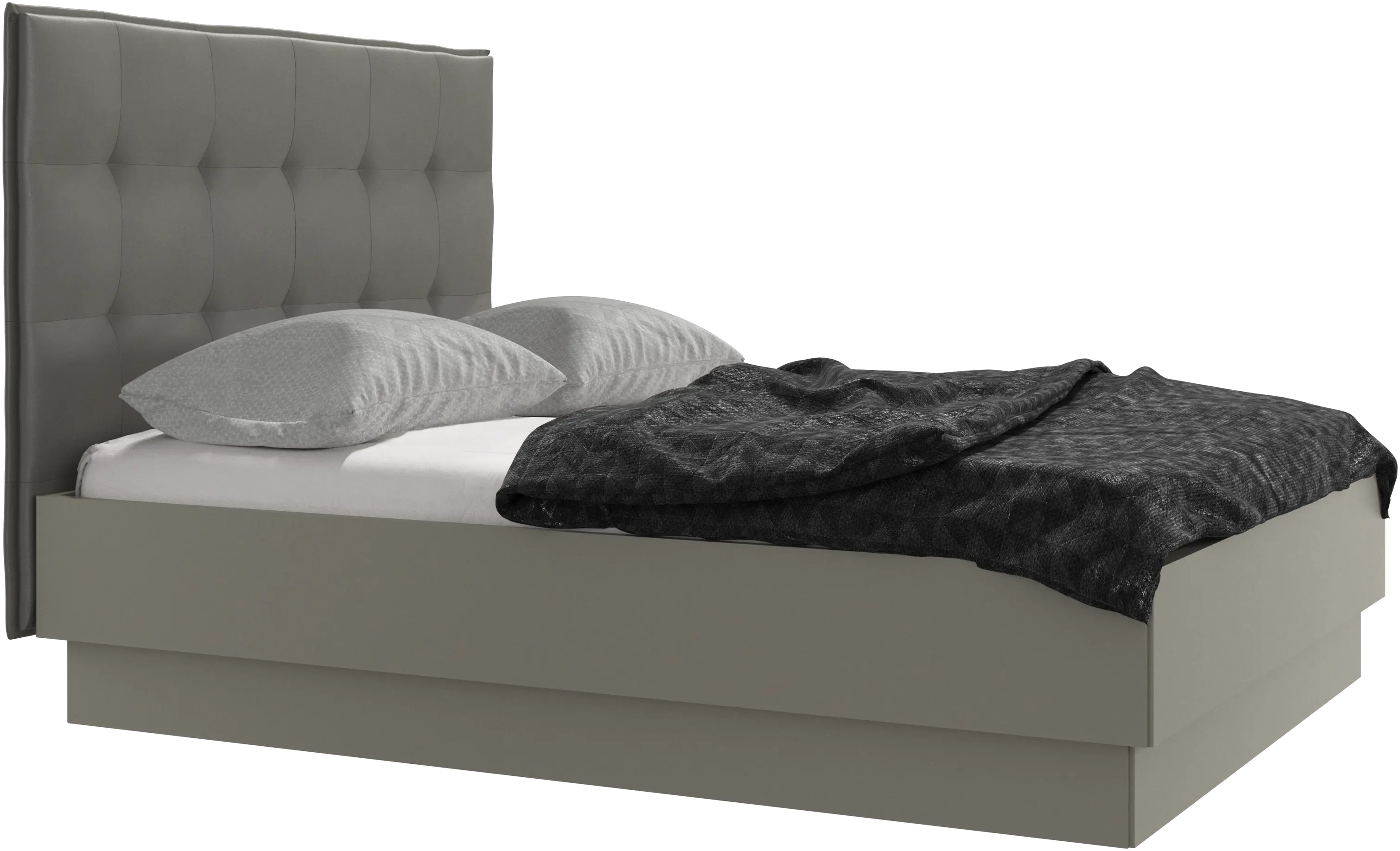 Lugano Bett mit Lattenrost und Staufach unter hochklappbarer Liegefläche, Matratze gegen Aufpreis