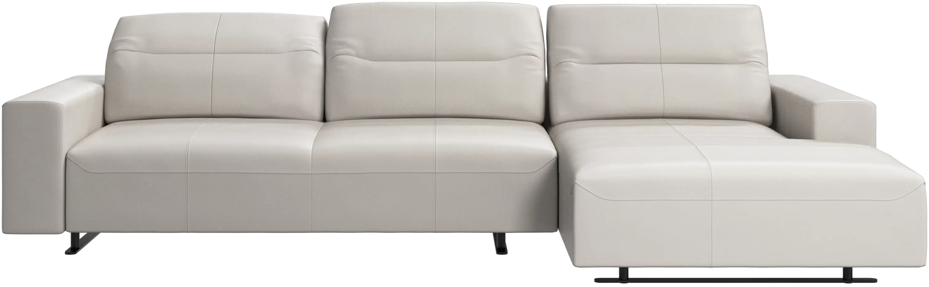 Hampton sofa with adjustable back and resting unit right side