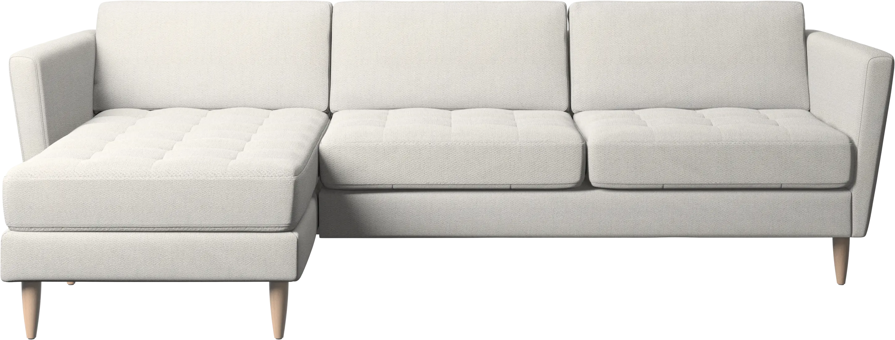 Osaka sofa with resting unit, tufted seat
