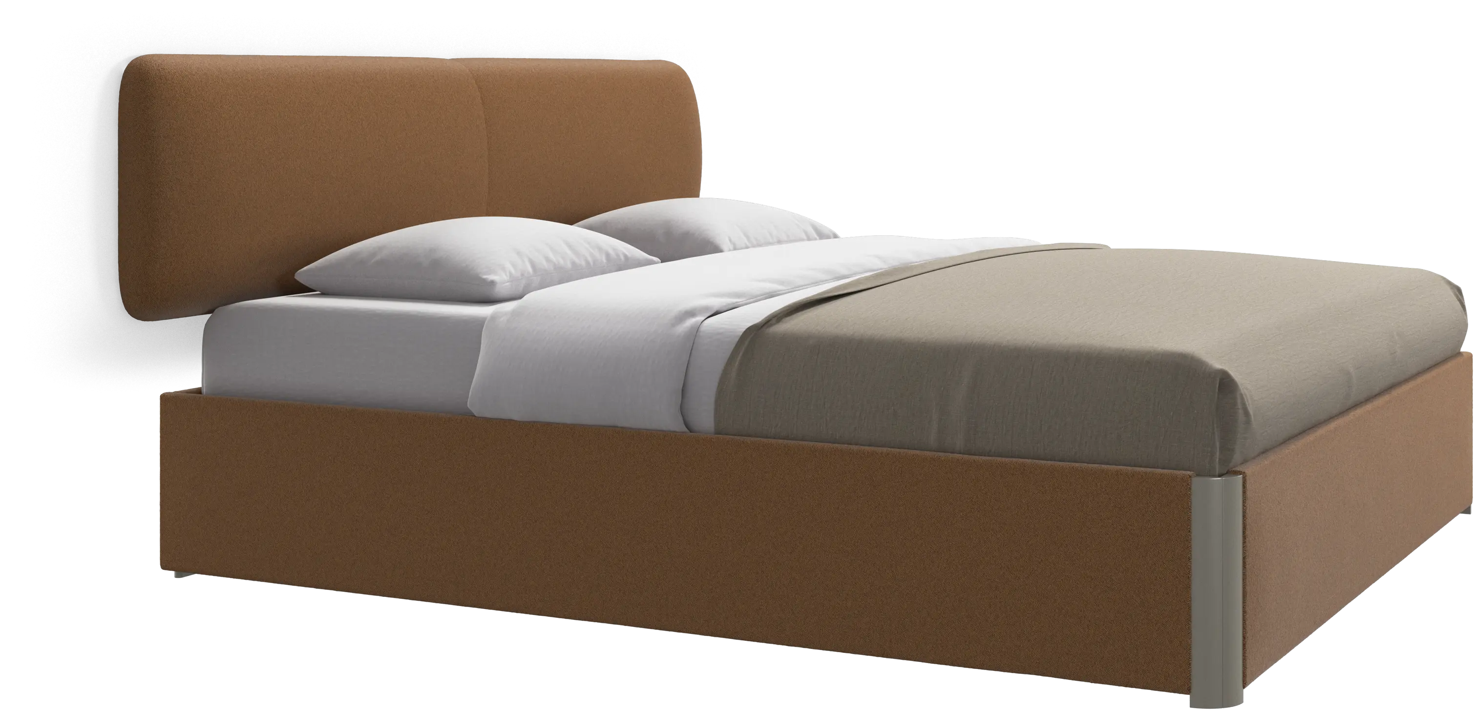 Element bed, wall-mounted headboard, with slats, excl. mattress