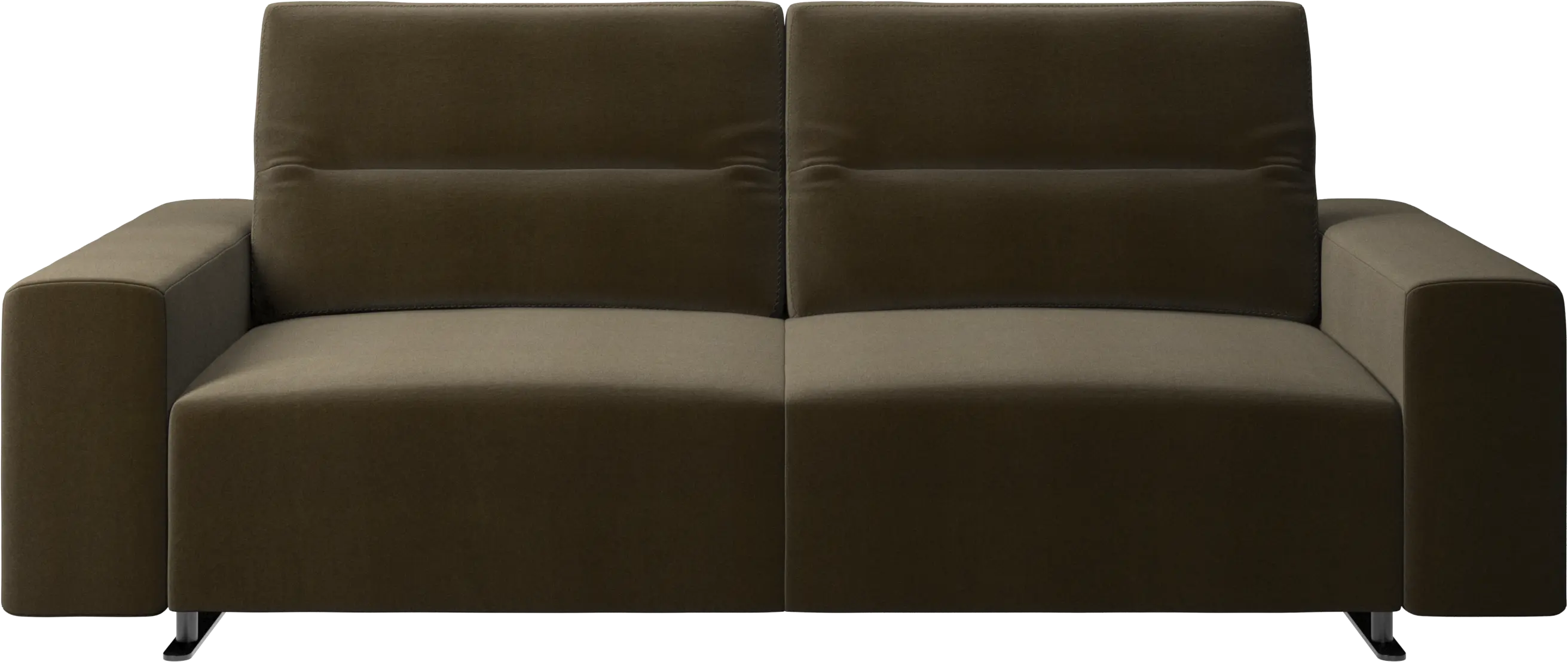Hampton sofa with adjustable back and storage on the left side
