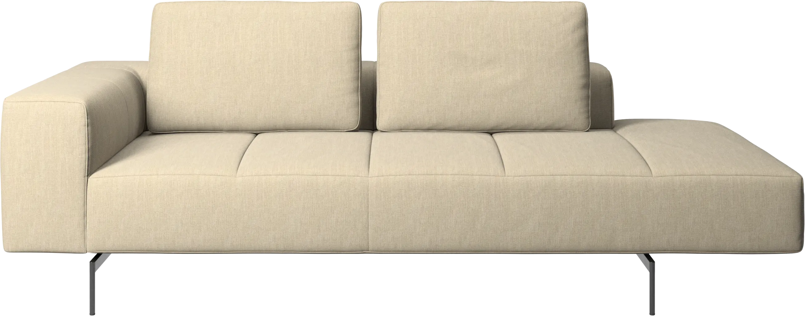 Amsterdam resting module for sofa, armrest left, open end right