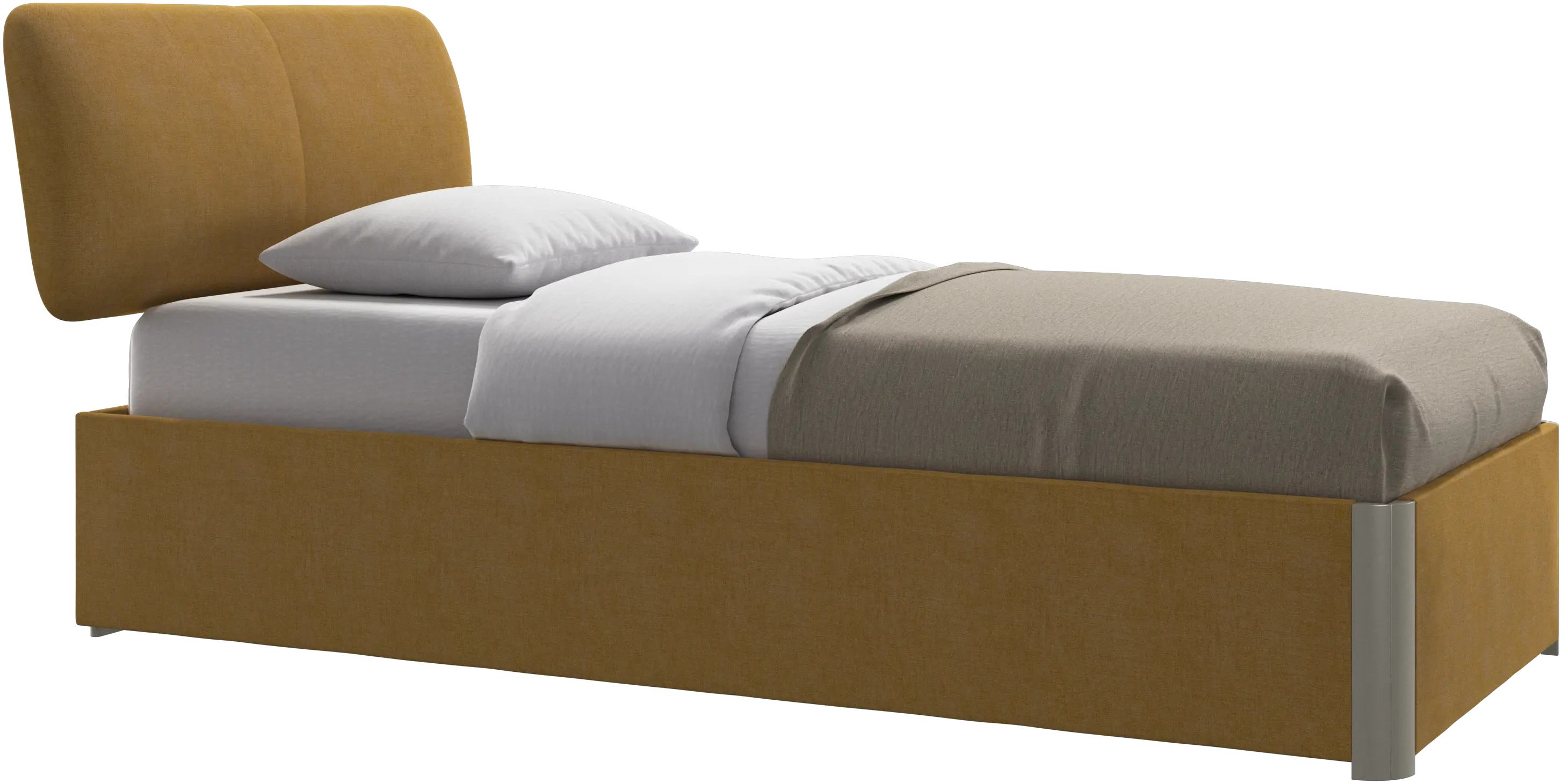Element bed, bed-mounted headboard, with slats, excl. mattress
