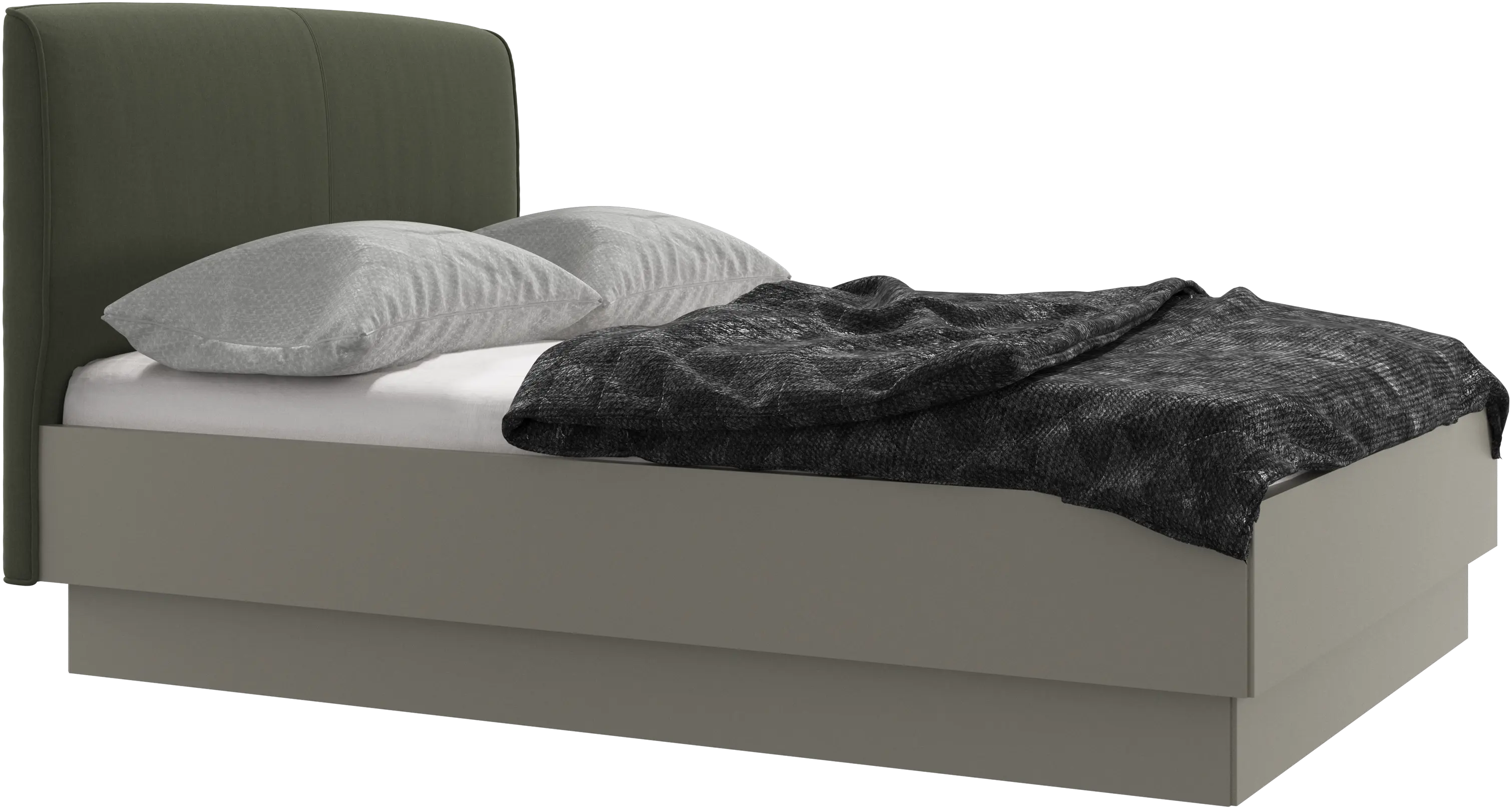 Houston, upholstered bed with storage
