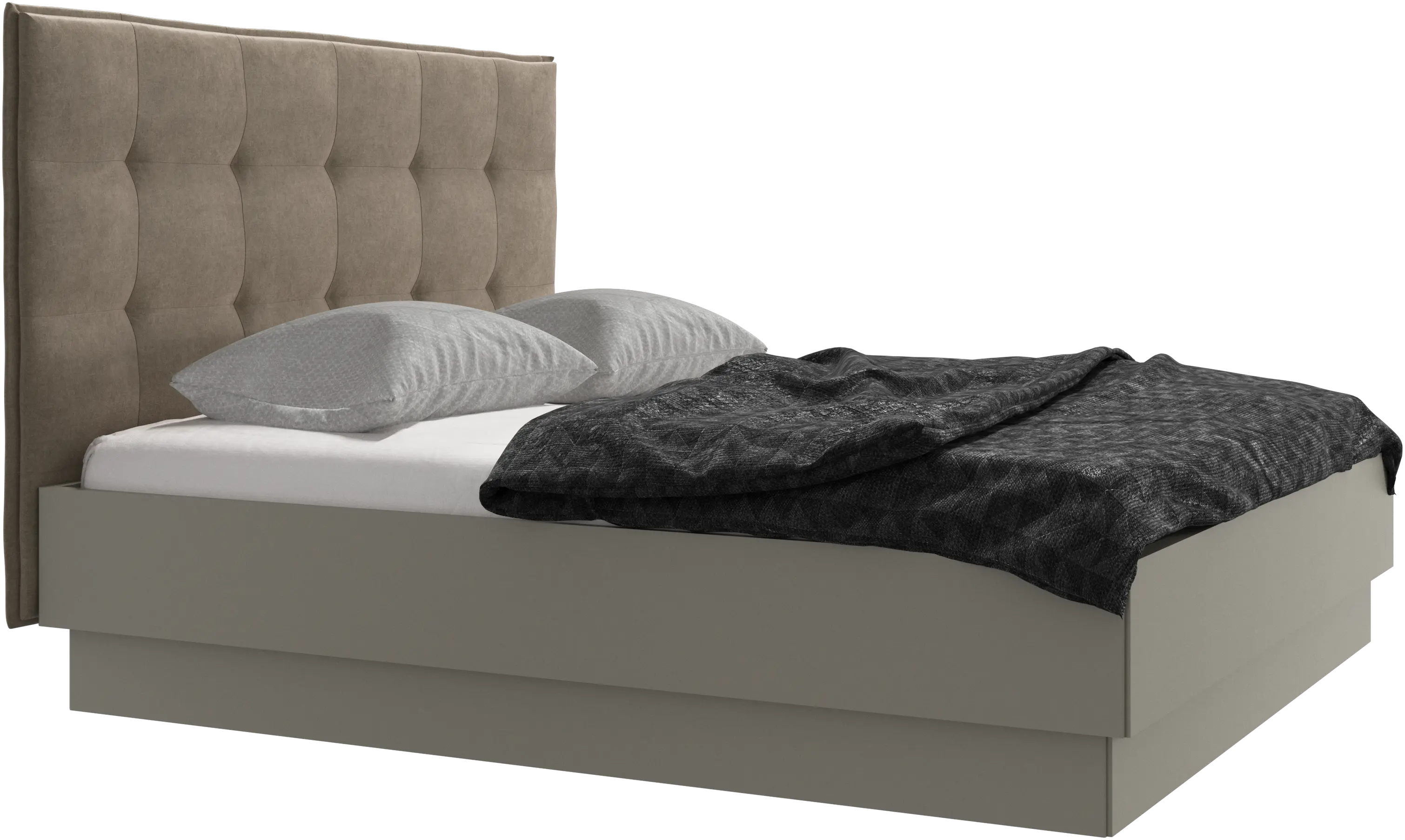 Lugano Bett mit Lattenrost und Staufach unter hochklappbarer Liegefläche, Matratze gegen Aufpreis