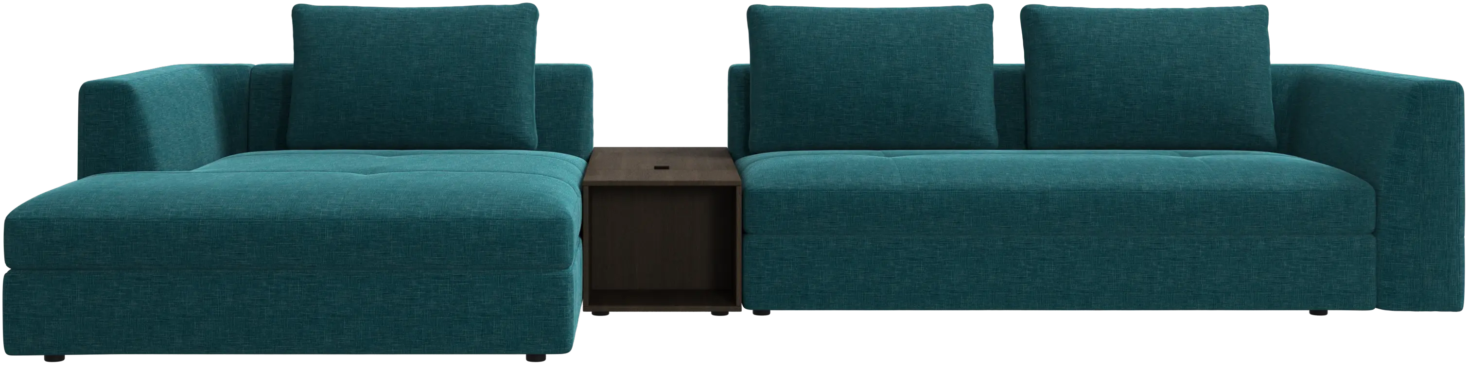 Bergamo chaise longue sofa with storage