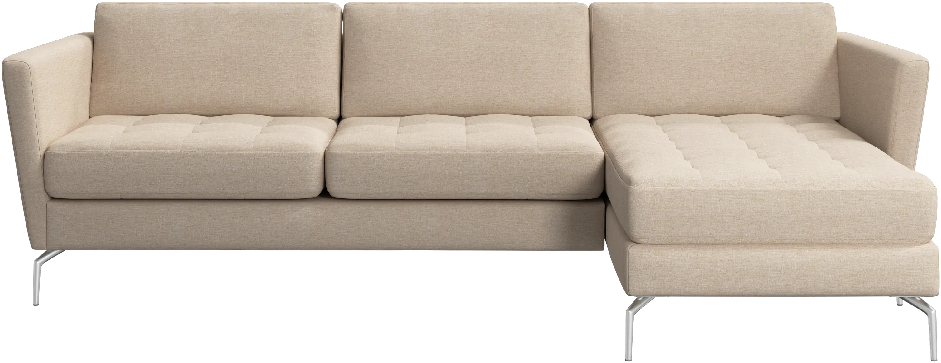 Osaka sofa with resting unit, tufted seat