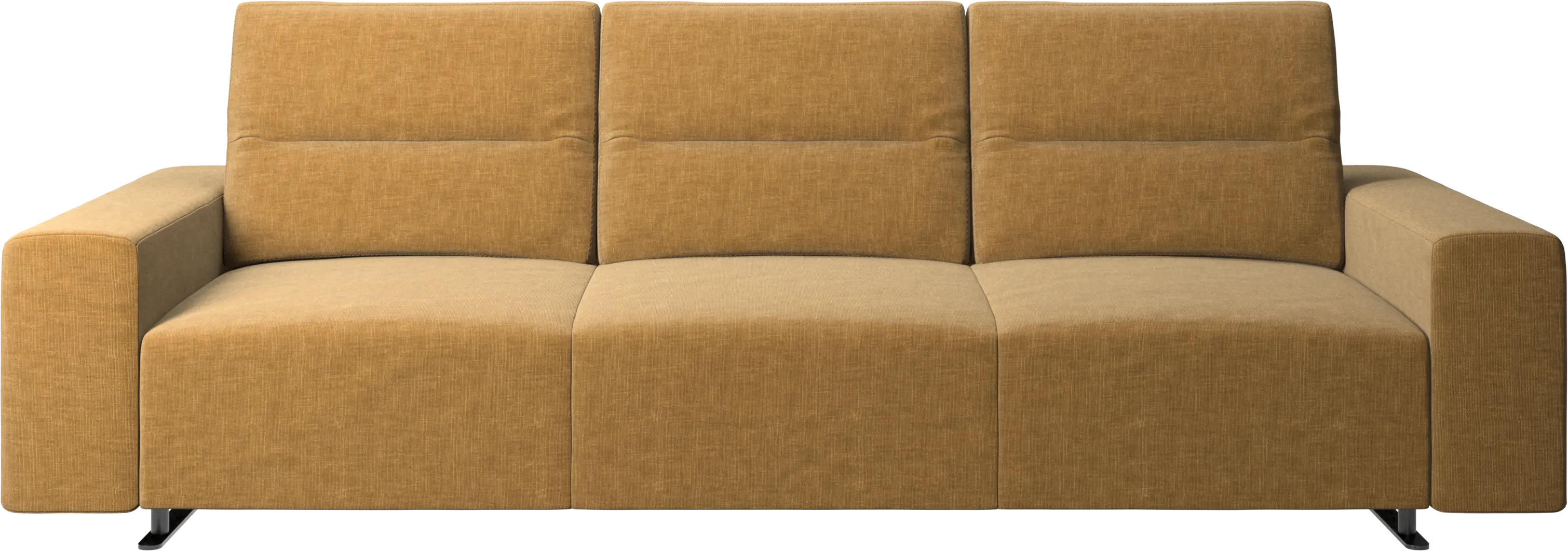 Hampton sofa with adjustable back and storage on the left side