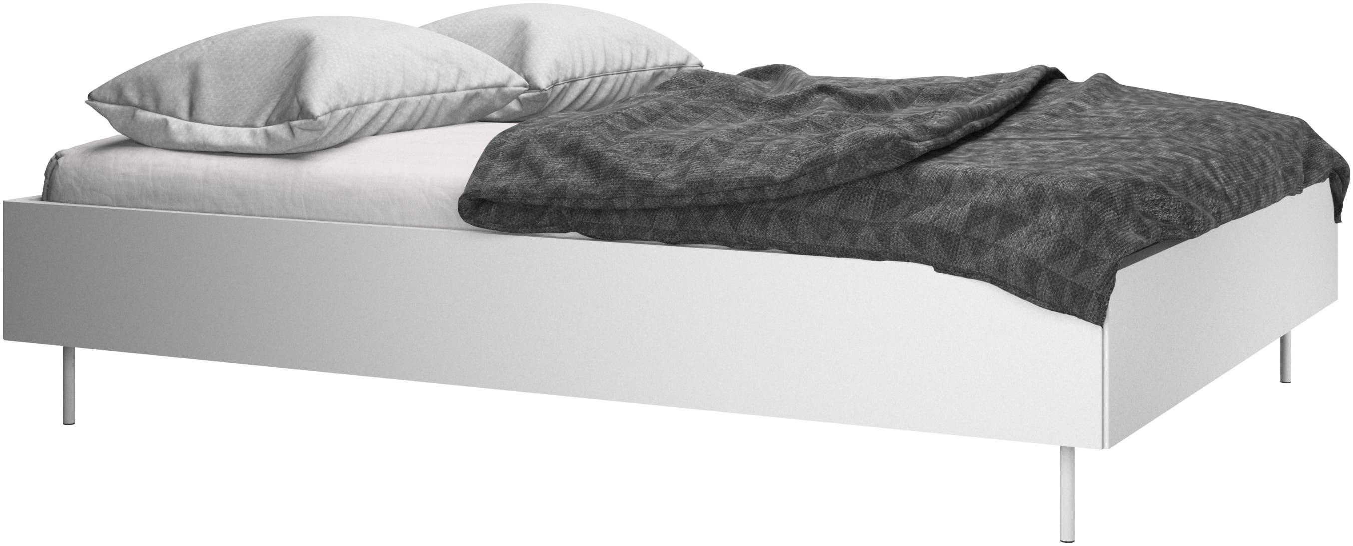 Lugano 床組，含床腳和排骨架，不含床頭板